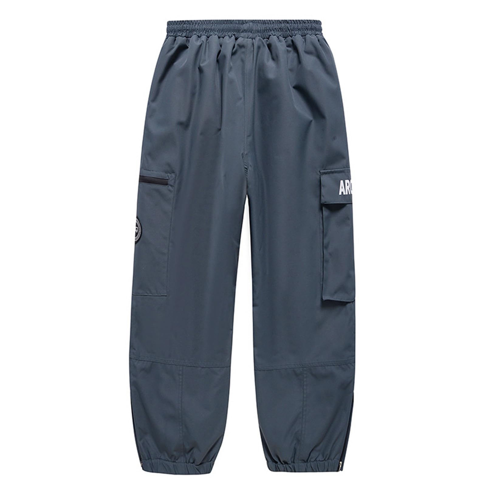 FUPODD Schneehose Damen Winter Wasserdicht Gummizug Atmungsaktiv Skihose Damen Herren Baggy Warm Snowboardhose High Waist Outdoor Thermo Skihosen Lang Weit Ski Hosen Für Männer Frauen Große Größen