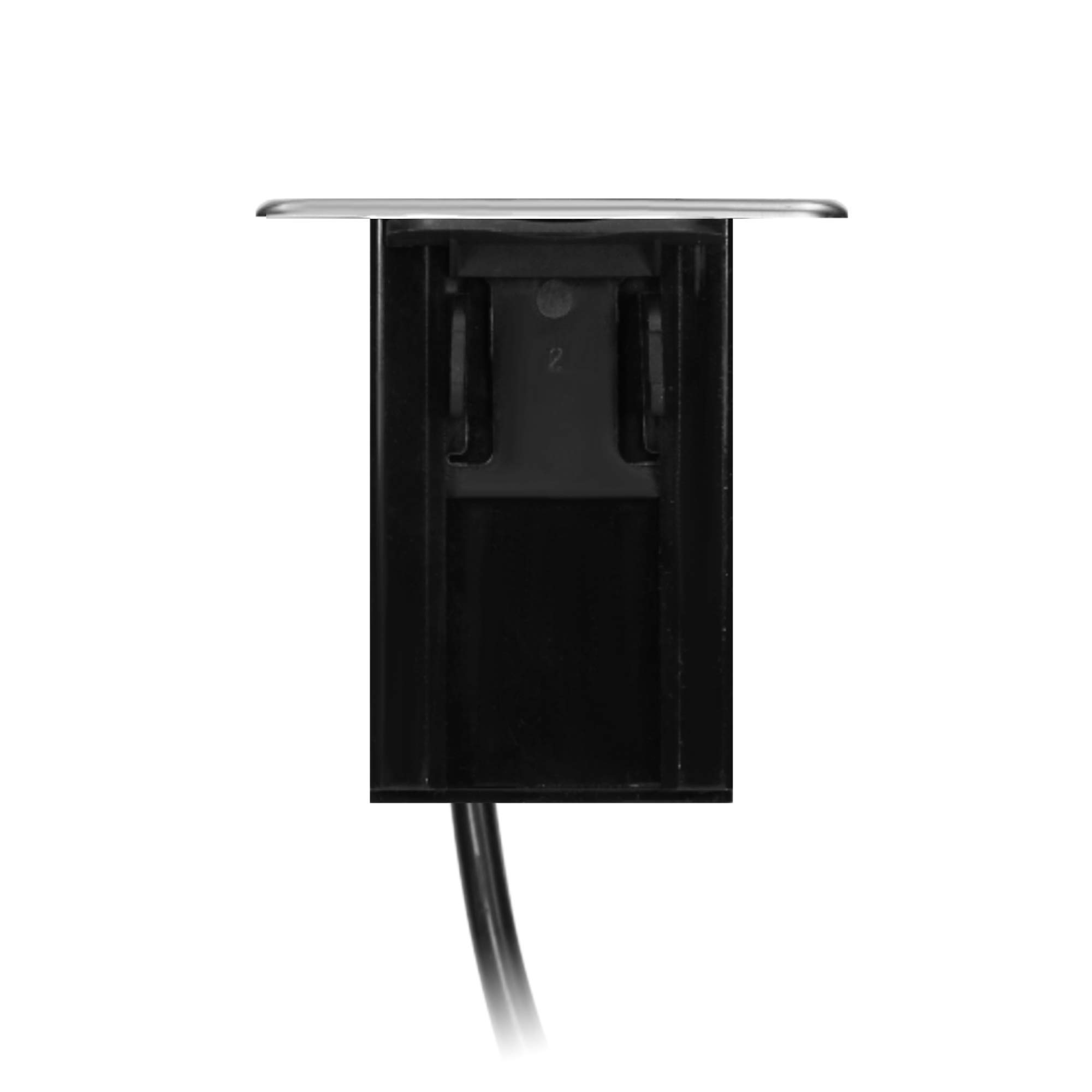 ORNO Regletas Enchufes Enchufe con USB Elegante Carcasa con Panel INOX De Acero Inoxidable con Tres Enchufes F con Conexión A Tierra Y 2 Entradas USB (3 Tomas de Corriente)
