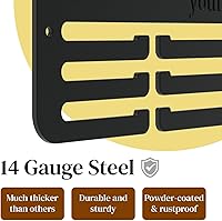 Vista 6 de NOAHAMMER Soporte de exhibición de medallas para premios o cintas, exhibición personalizada de medallas de carrera, soporte de medallas para correr