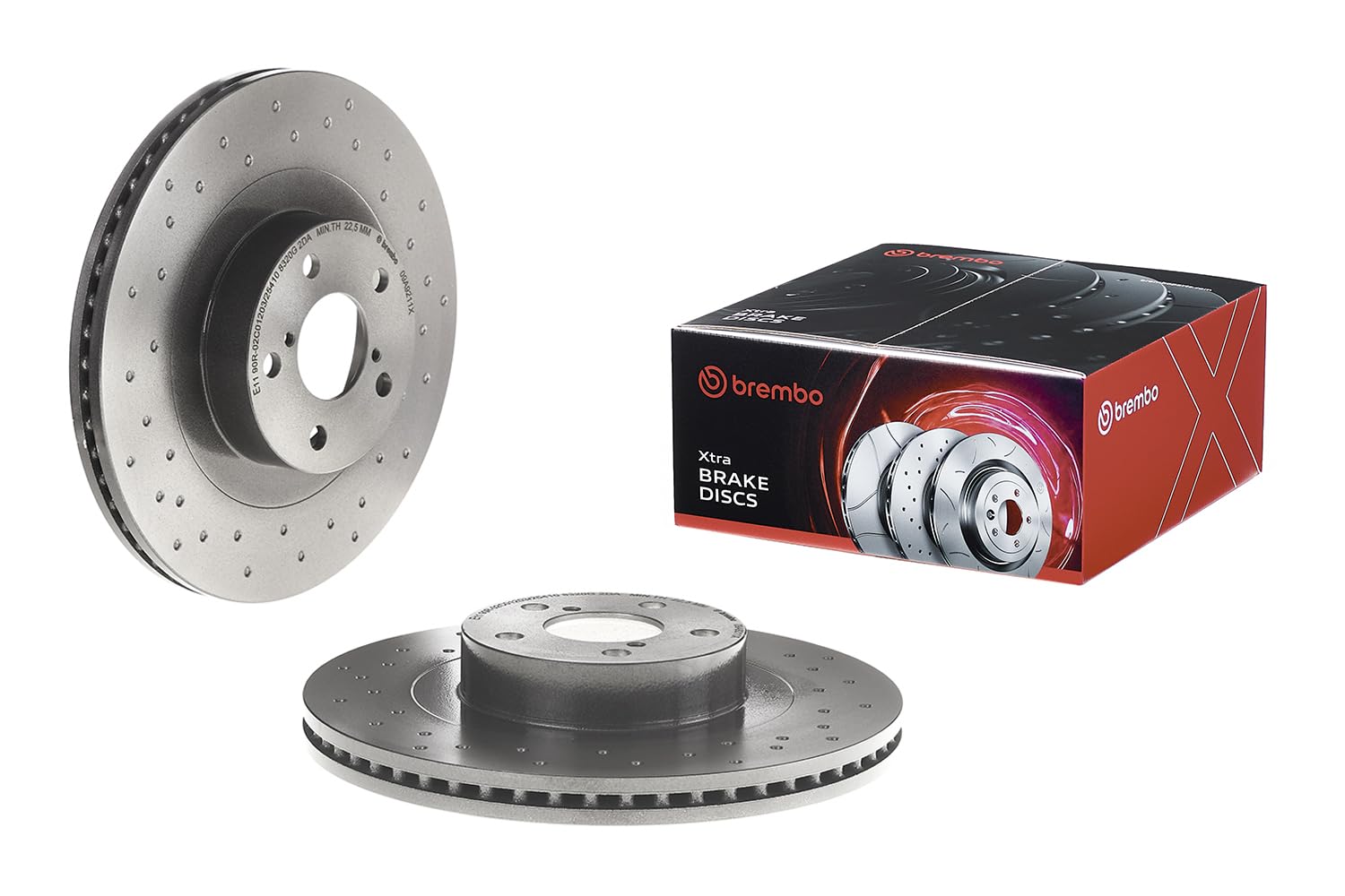 Amazon.com: Brembo 09.A921.1X Xtra UV Coated vented drilled Front