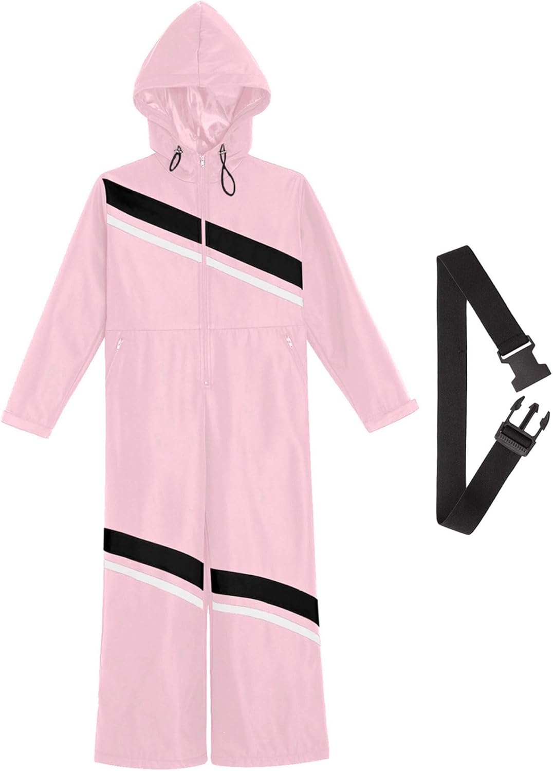 Girls One Piece Snowsuit Waterproof Windproof Hooded Snowboard Jumpsuit Ski Suits for Snow Sports
