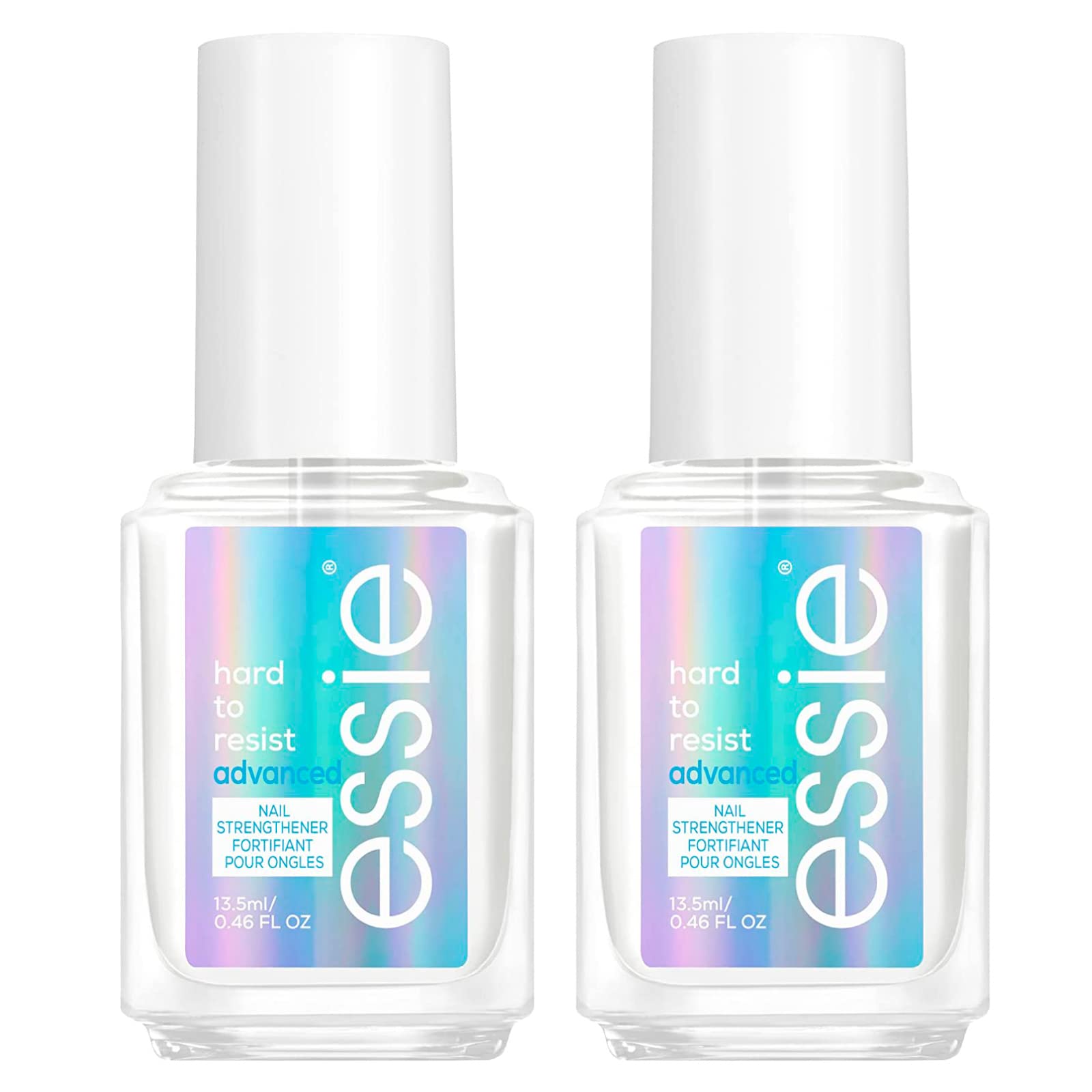 Essie Hard To Resist Advanced Smalto Rinforzante per Unghie Deboli Fragili Danneggiate Formula Delicata Protettiva Look Brillante Tecnologia Nail Bonding Colore Trasparente - 2 Cosmetici