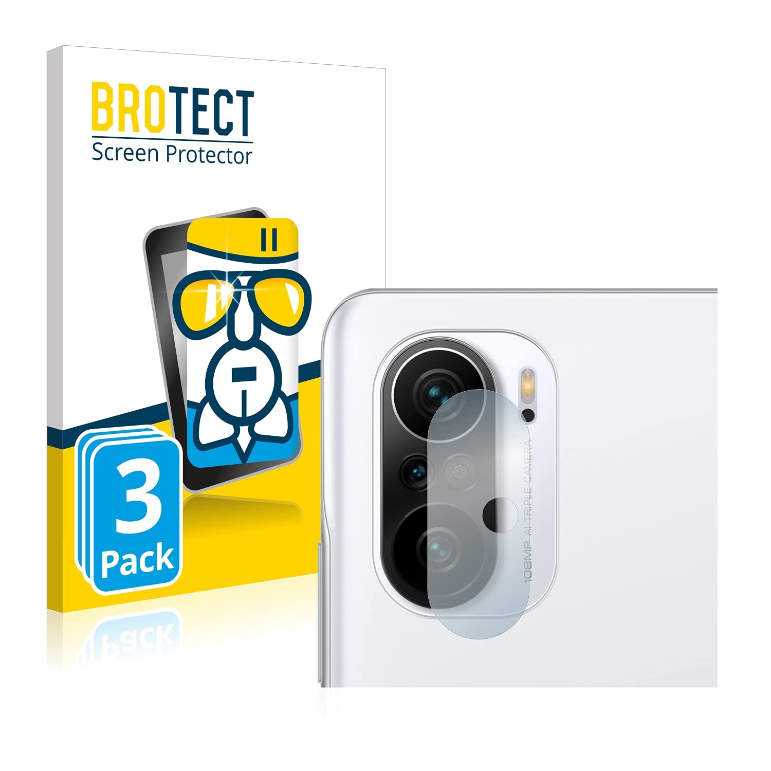 3 Pezzi BROTECT AirGlass Pellicola In Vetro Per Xiaomi Poco F3 3841212