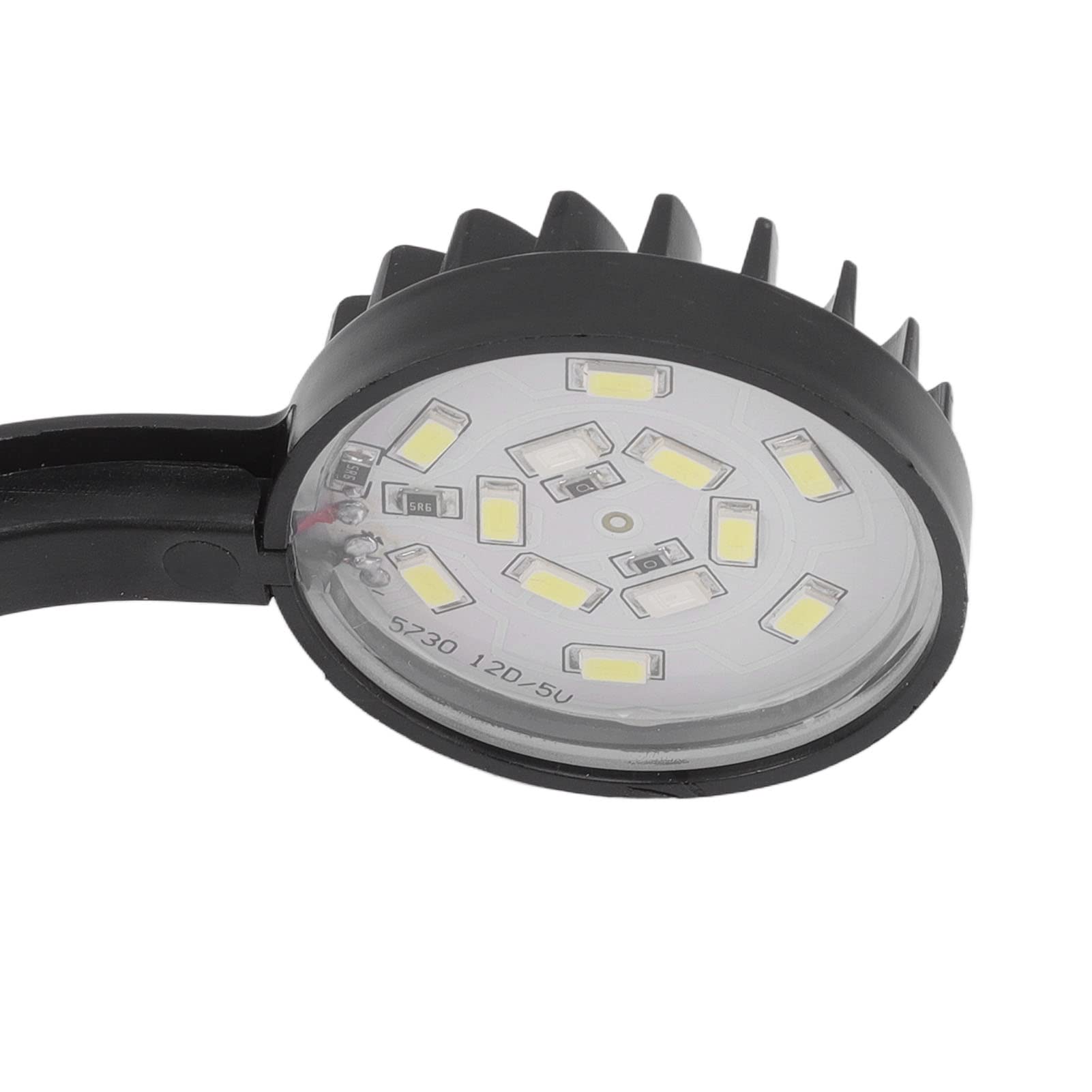 Lampka LED do Akwarium o Mocy 5 W, Wysoka Jasność, Lampa Klipsowa o Pełnym Działaniu, z Oddzielnym Wyłącznikiem Zasilania, Wielofunkcyjna do Akwariów o Pojemności