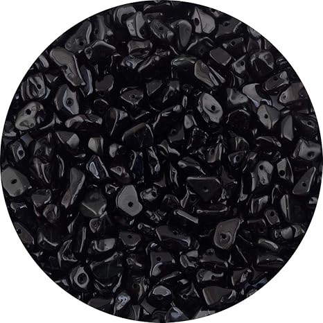 Amazon Com Natural Chip Stone Beads Black Obsidian Onyx 5 8mm About 400pieces Irregular Gemstones Healing Crystal Loose Bead Hole Drilled Diy For Bracelet Jewelry Making Crafting 5 8mm Black Obsidian Onyx Arts Crafts