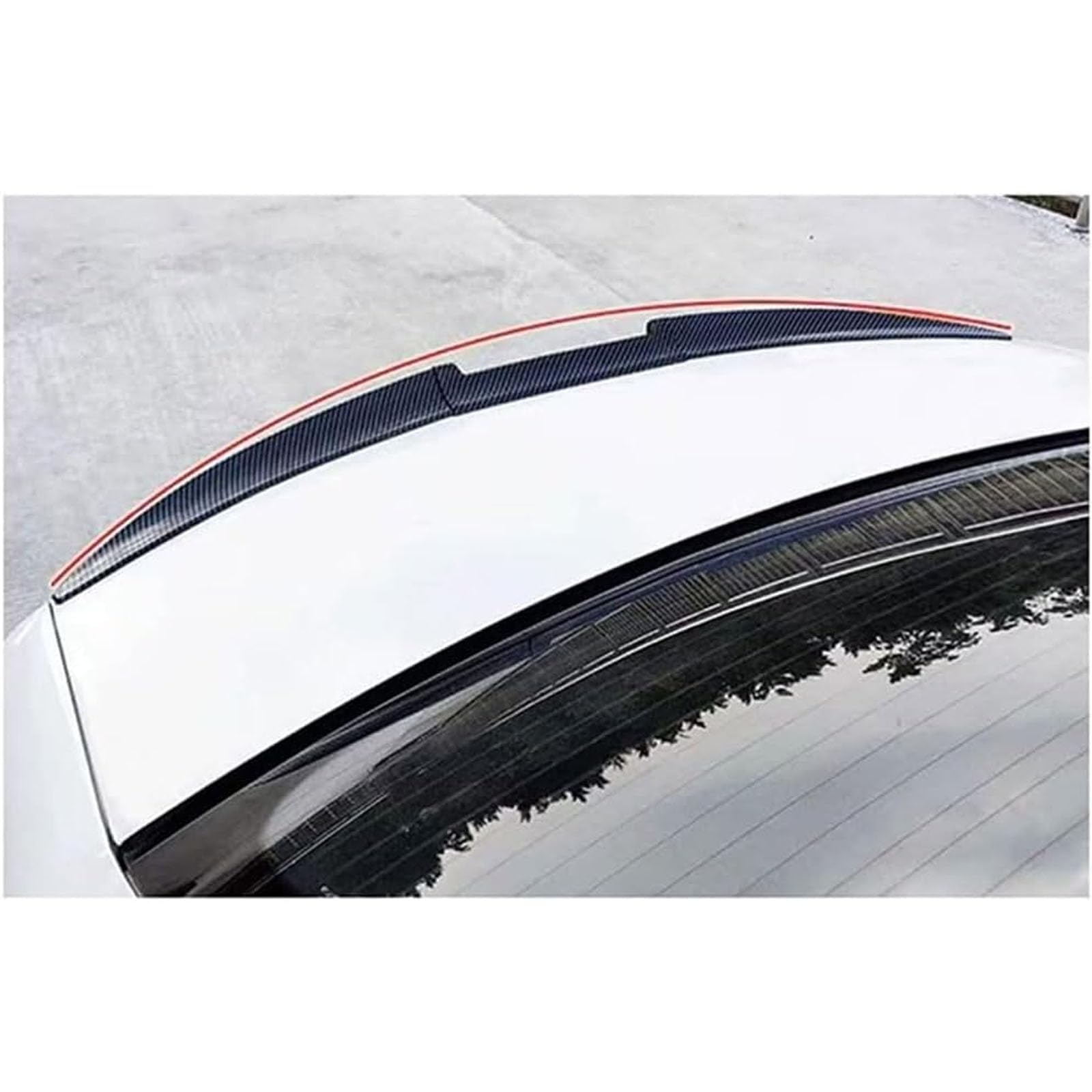 Alerón Trasero para Coche para Honda Accord 2003-2008, Spoiler Trasero Repuestos Automóvil Alerón Puerta Trasera Alerón Maletero ABS Aspecto,Carbon Fiber Look