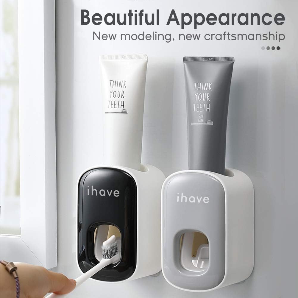 Tootaste Dispenser Wall Mount for Bathroom Automatic Tootaste