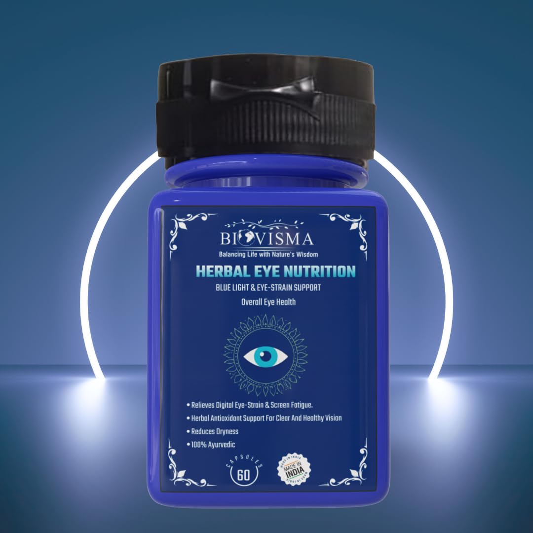 Herbal Eye Nutrition | Protects Eyes from Strain & Blue Light | Supports Clear Vision & Eye Health | Reduces Dryness & Irritation | 60 Capsules — Amazon image 8