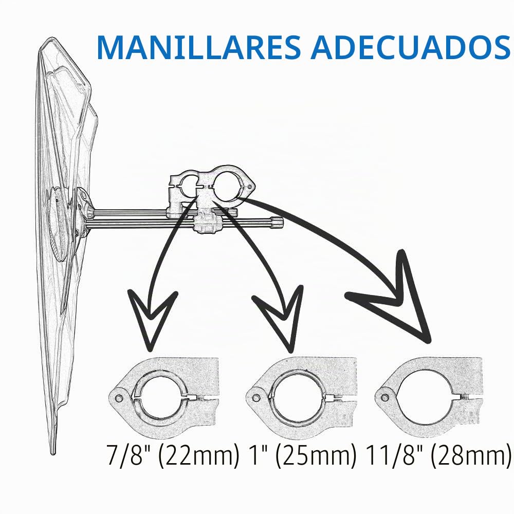 Parabrisas Universal para Suzuki GSR 600 2006-2010 - Deflector de Viento Moto con Carenado, B
