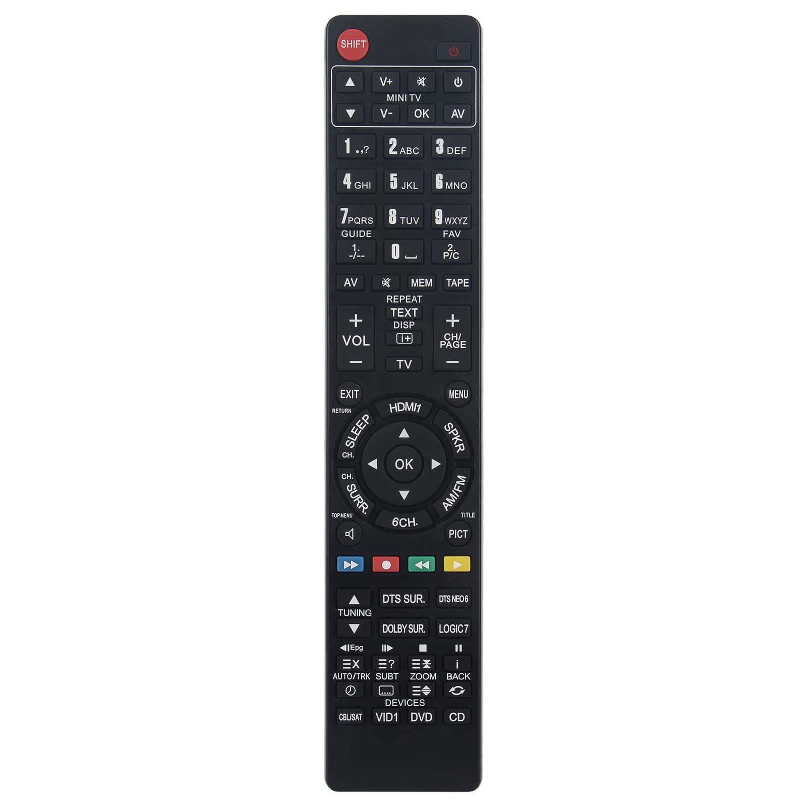 Replace Remote Control Compatible with Harman Kardon Receiver AVR130 AVR 130 AVR135 AVR146 AVR225 AVR 225 AVR220 AVR 220 AVR 7500 AVR7500 AVR 135 AVR