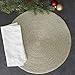 DII Woven Placemats Collection Metallic Round Placemat Set, 15