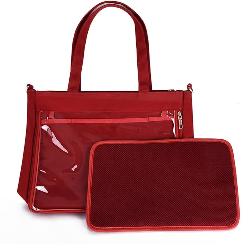 Japanese Style Crossbody Bag for Women Cute Canvas Bag Teen Shoulder Bag Student Handbag Lovely Clear Messenger Bag