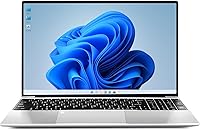 VAIZMOYE B19 15.6" FHD Laptop Intel Core i3-7020U 8GB RAM 256GB SSD Windows 11 Pro Backlit Keyboard Fingerprint