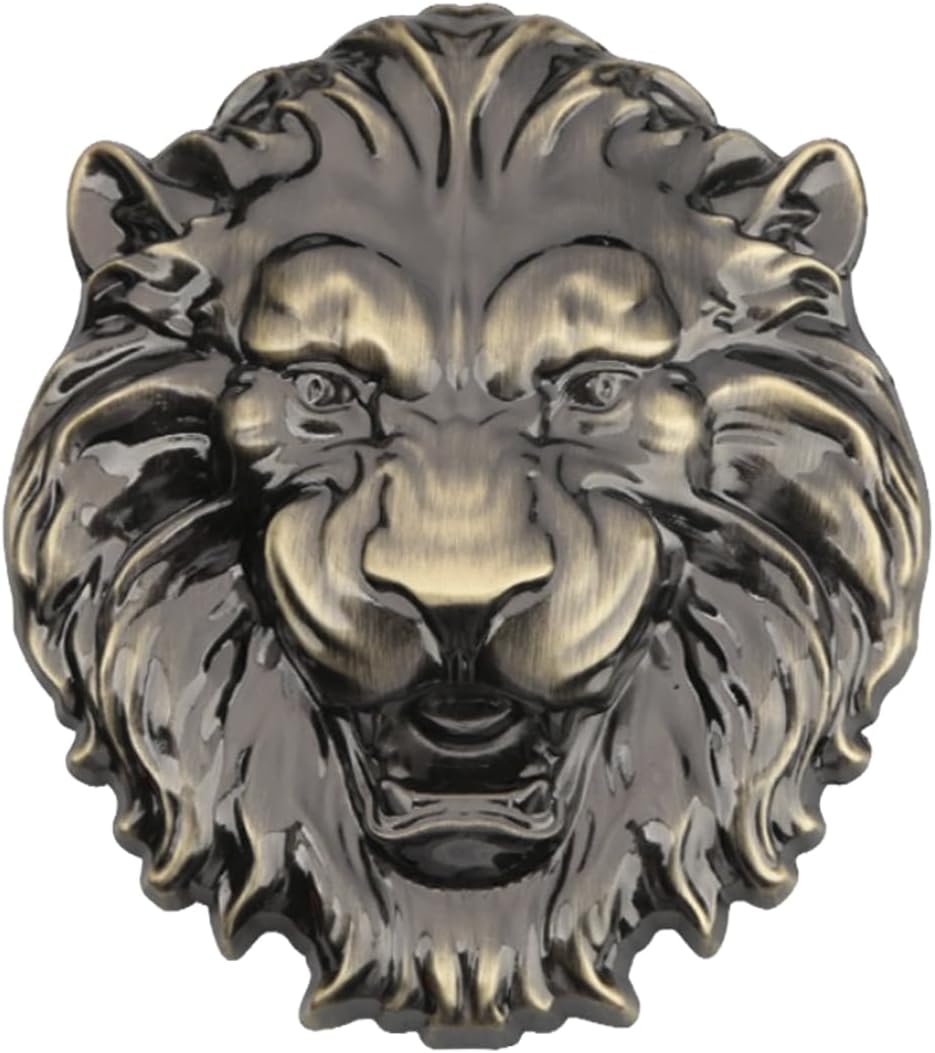 Wolf Head Metal car Decal 3D Animal Decorative Metal Badge car Decoration car Sticker car Truck Motorcycle All Models Anti-Scratch zinc Alloy Decorative Styling Accessories (Golden Lion) Wolf Head Metal car Decal 3D Animal Decorative Metal Badge car Decoration car Sticker car Truck Motorcycle All Models Anti-Scratch zinc Alloy Decorative Styling Accessories (Golden Lion)