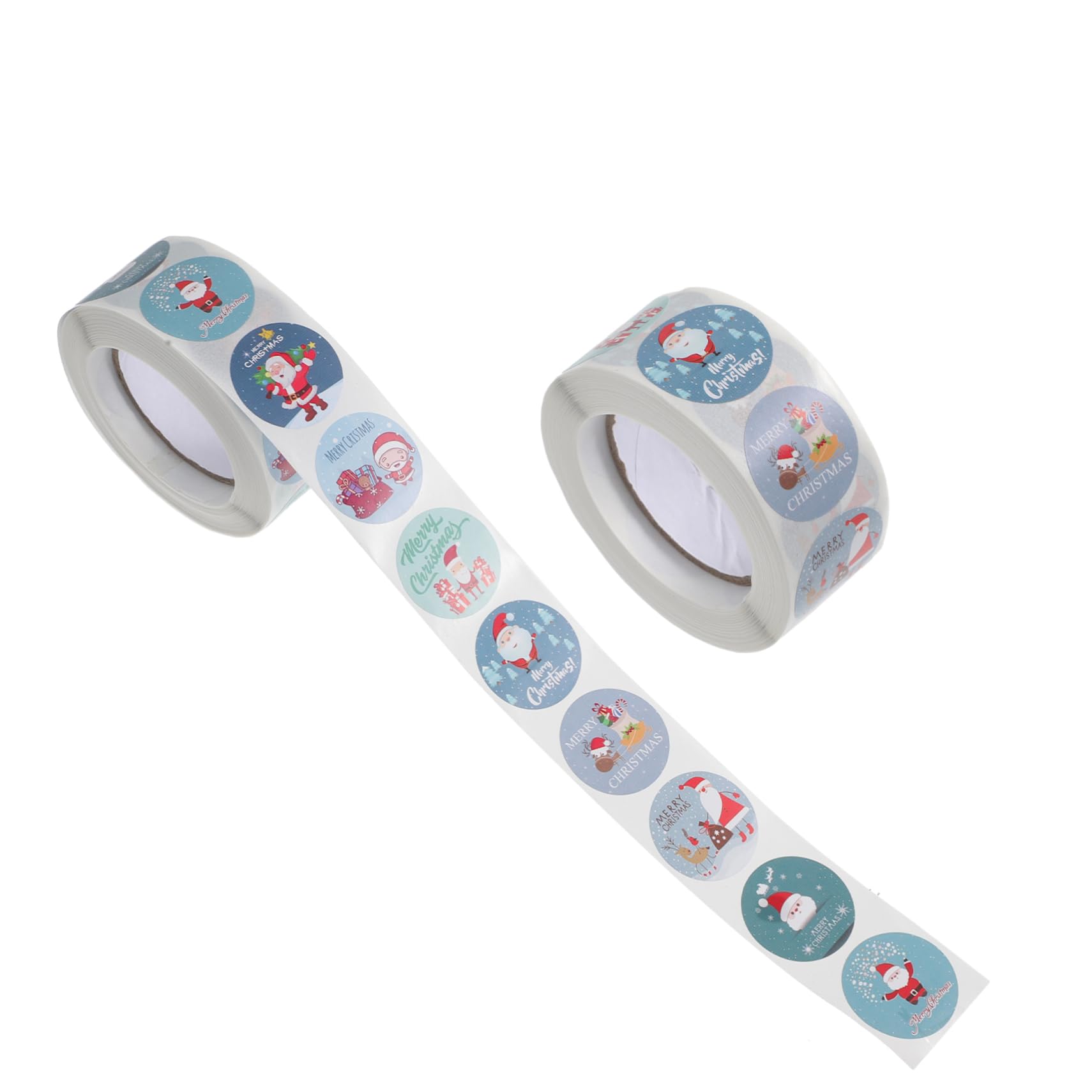 STOBOK 6rotoli Adesivi Natalizi Festivi Stickers Per Decorazioni Adesivi Per Buste e Creativi Design e Facile Applicazione