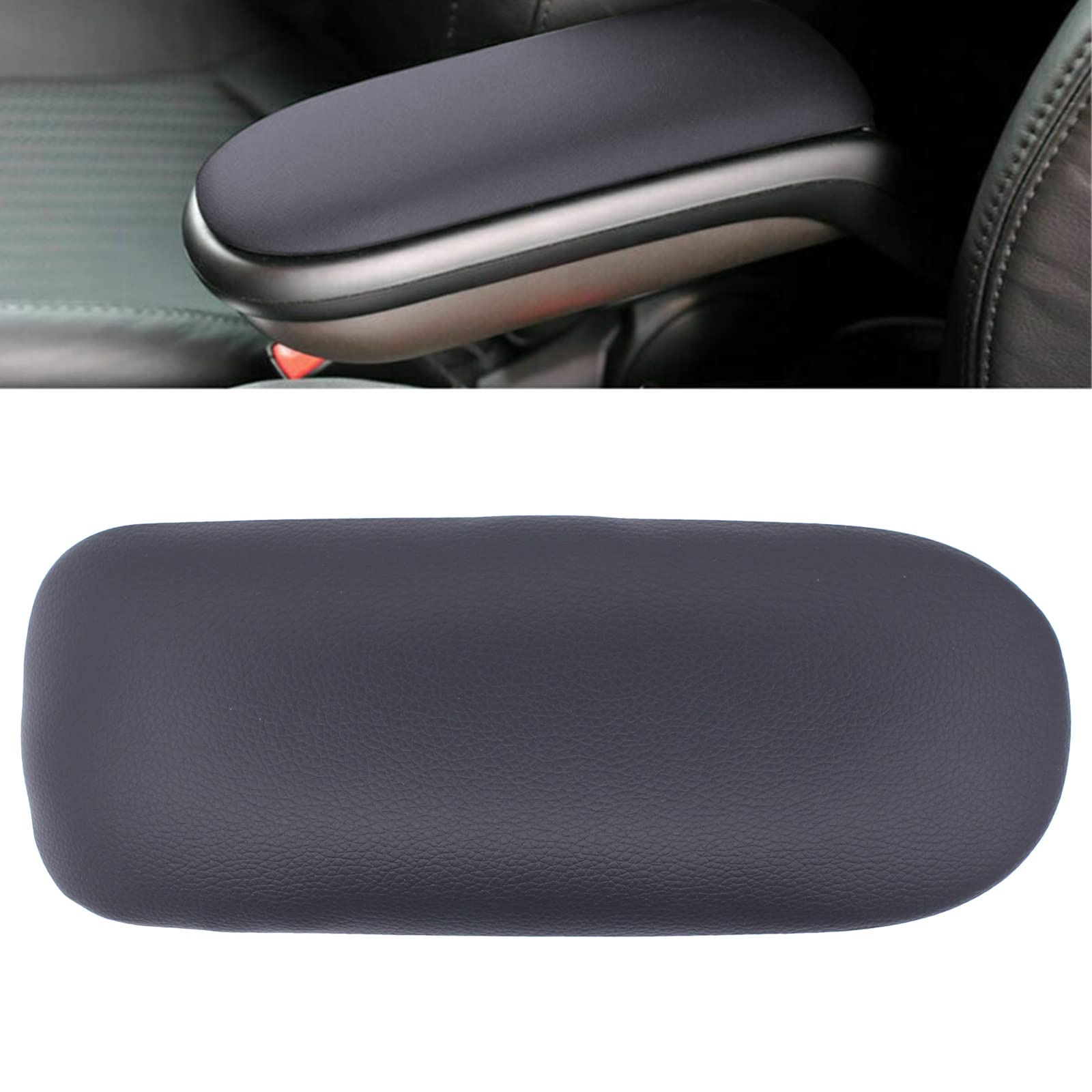 Doo Engy Housse d'accoudoir central pour console centrale - Couvercle - Fermeture en cuir - Noir - Pour Mini R50 R53 R56 Cabriolet R52 2002-2008