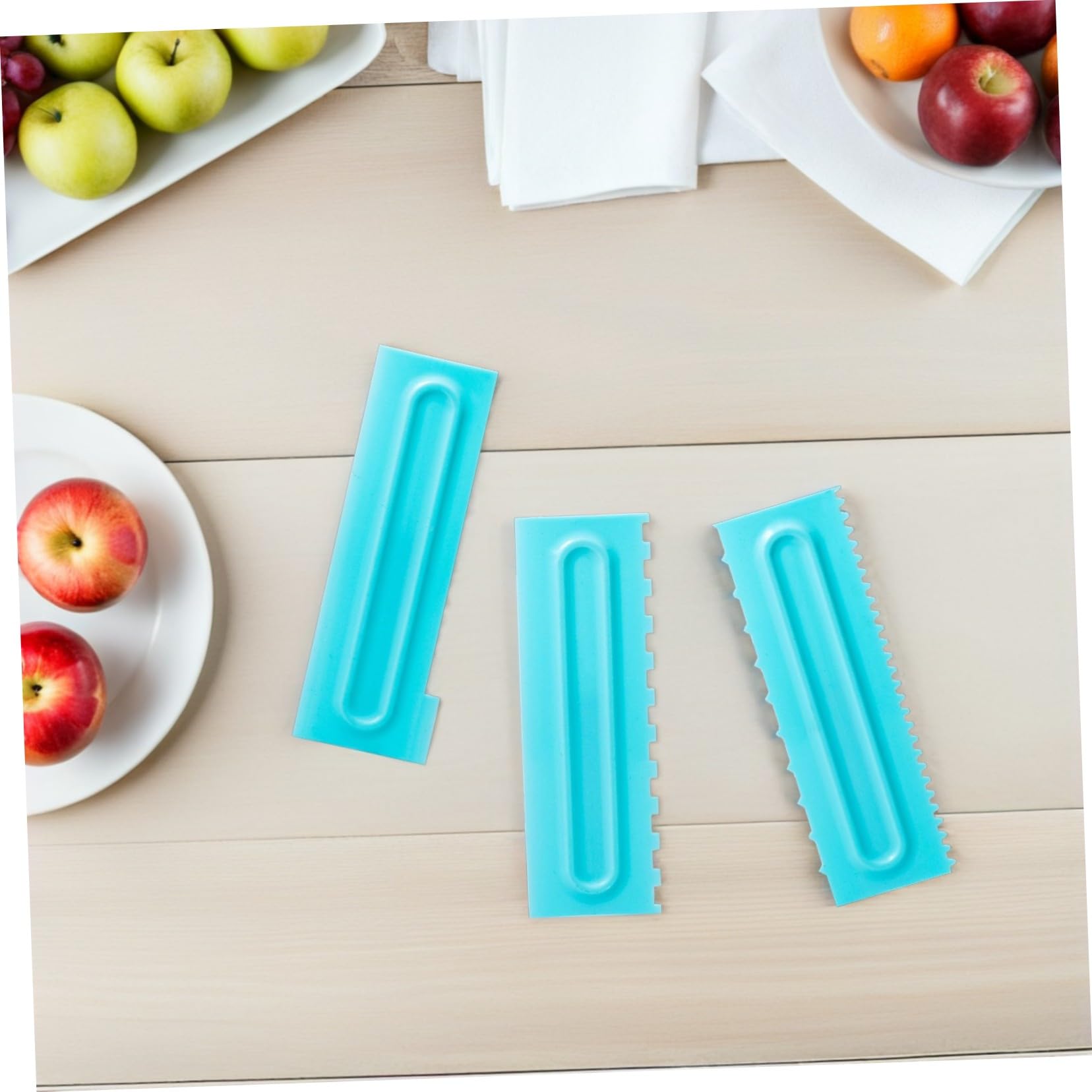 TOYANDONA 9 Stück Teiliges Backzubehör Torten-schaber aus Stabilem PP Kunststoff Professioneller Cake Smoother mit Ergonomischem Design für Gleichmäßiges Glätten und Vielseitige
