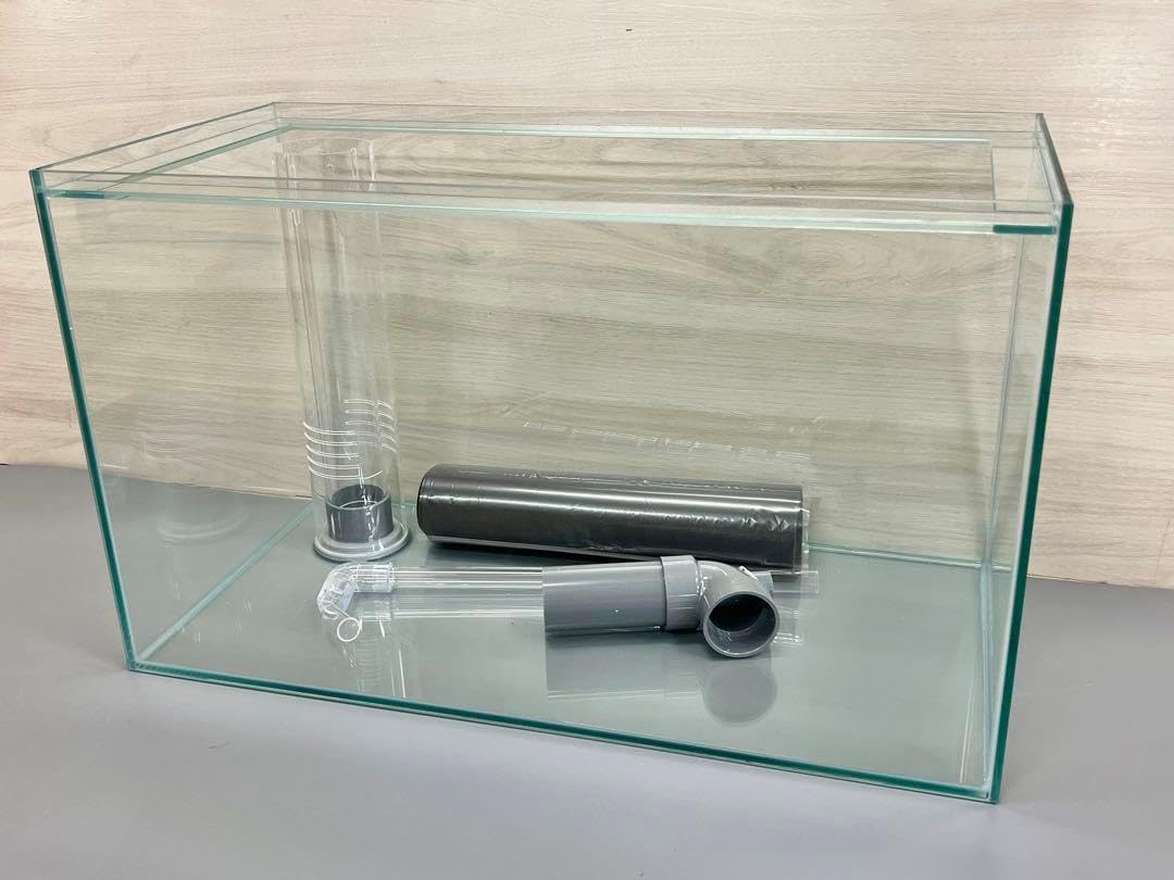 ガラス水槽オーバーフロー加工用 台座＋三重管配管セット H450用 50