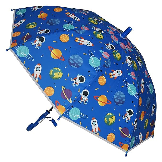 Image of Rainbow Smiling Sun Umbrellas Children Magic Cloud Transparent, See through Dome Umbrella for Children, Umbrella for Girls and Boys, Umbrella for Kids
