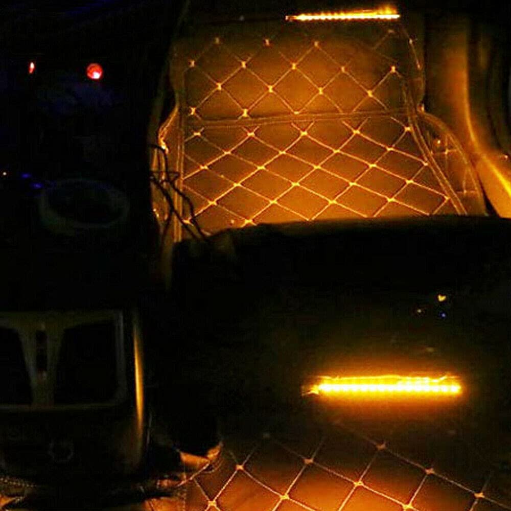 Riloer Strisce LED RGB Per Auto 6 In 1 - Luci Atmosferiche Per Interno/Eterno Con Telecomando, 12V, Cablaggio Flessibile Per Telaio, Pedane E Vanifica Piedi - 4