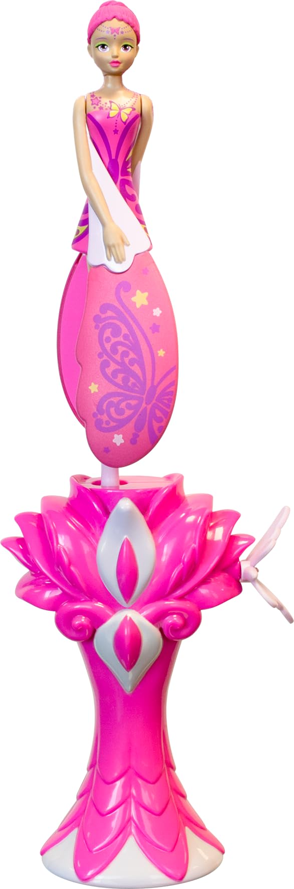 Lansay - SKY DANCERS - Pretty Poppy - Magiczna latająca lalka dla dzieci w wieku od 6 lat - Lalka wróżki 18 cm - Leci z wyrzutnią bez baterii - Zaskocz swoje dzieci - Pomysł na prezent urodzinowy