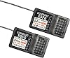 ATA HOBBY DUMBORC 2 Pcs X6FG(Built in Gyro) 6 Channels 2.4GHz RC Receiver for DUMBORC X6/X4/X5/X6PM-350 Transmitter RC Car Boat Tank Drifting Car
