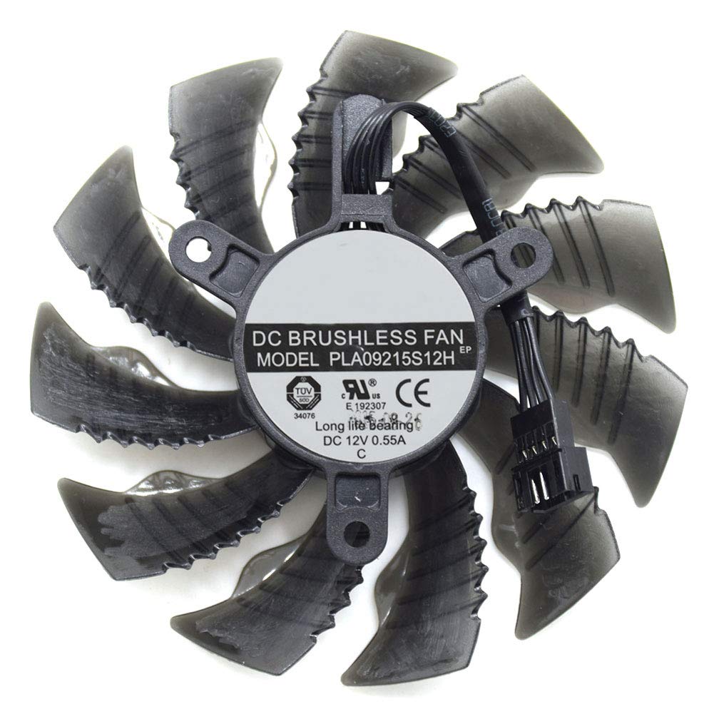New PLA09215S12H 87MM 4Pin Cooler Fan Replace for Gigabyte GTX 950 960 R7 360 R9 390 GTX 1060 1050TI GTX 1660 Ti Mini ITX OC 6G (4Pin Male Jack)