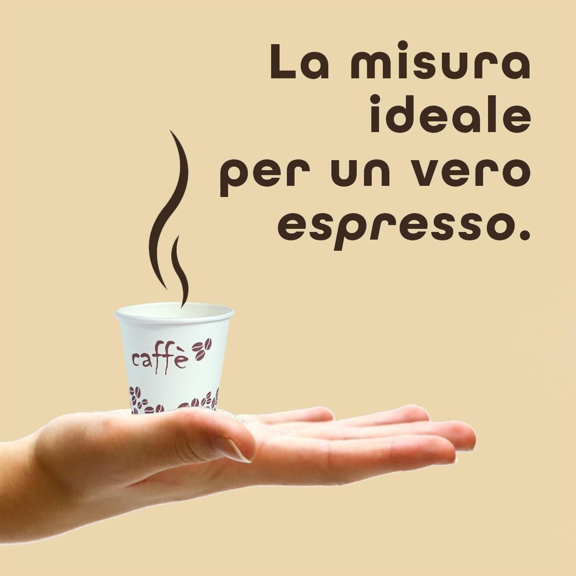 Bicchierini da Caffè, 4000 Pezzi, Usa e Getta Biodegradabili 75 ml, Bicchierini Caffè Espresso Monouso Compostabili Ecologici in Carta, Resistenti, Ideali per Bar e Uffici, Confezionati in Italia