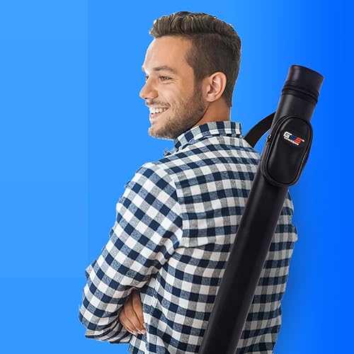 Miniatura 7 de Fundas para tacos de billar GSE Games & Sports Expert, Estuche de transporte de lujo para palo de billar duro 1x1, Accesorios para billar (varios