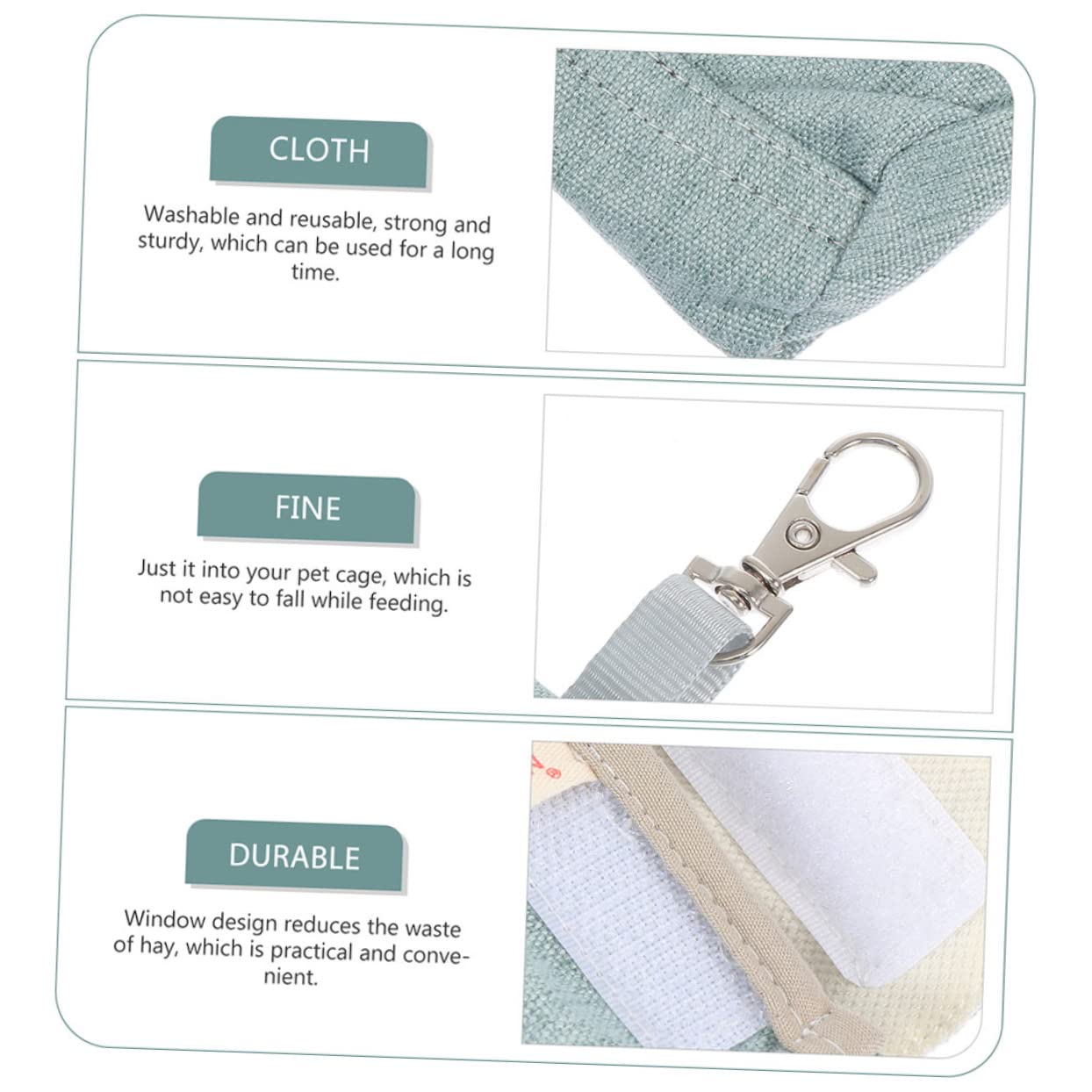 FRCOLOR 8piezas Bolsas De Alimentación Para Conejos y Roedores Soportes Colgantes De Comida Para Pequeñas Mascotas Para Hámsteres y Cobayas Diseño y Ligero Para Cuidado De Mascotas