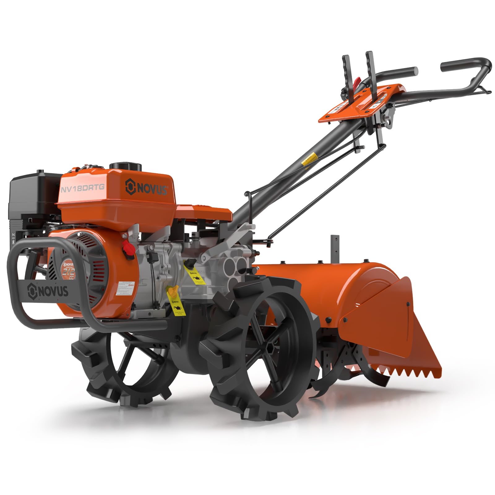 NOVUS 18-Inch Dual Direction Rear Tine Tiller