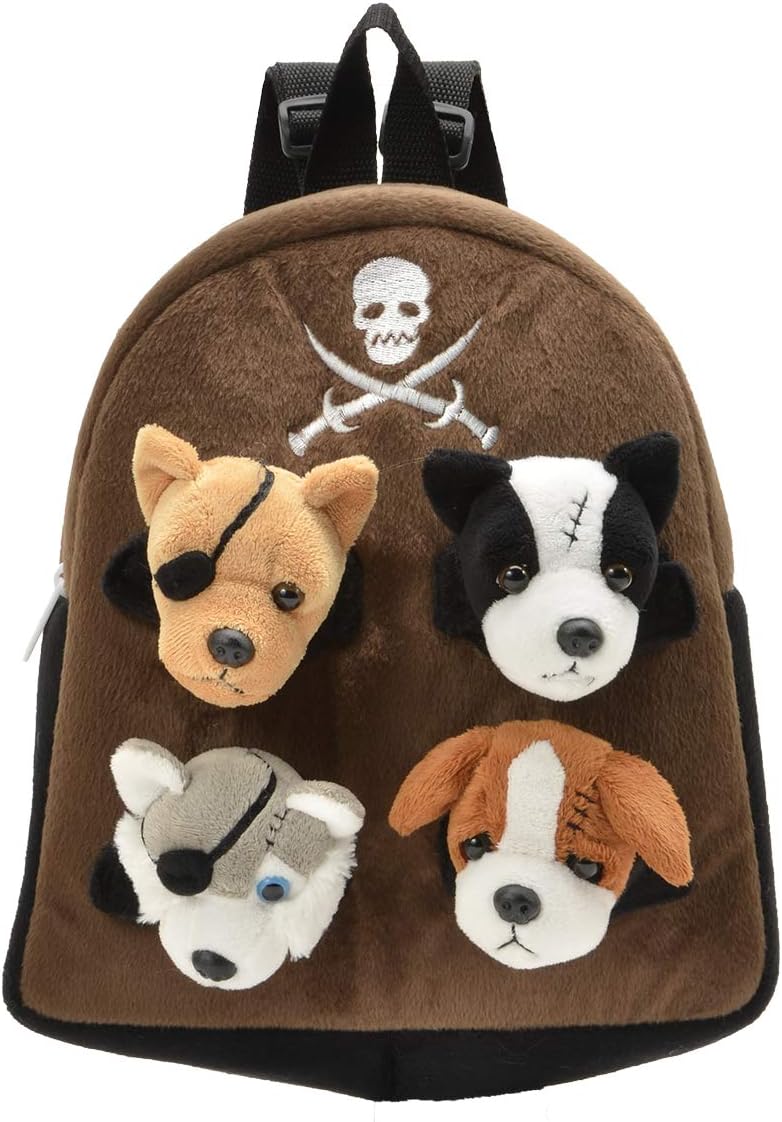 Unipak Designs Backpack With Stuffed Animal Pink Animal Backpack