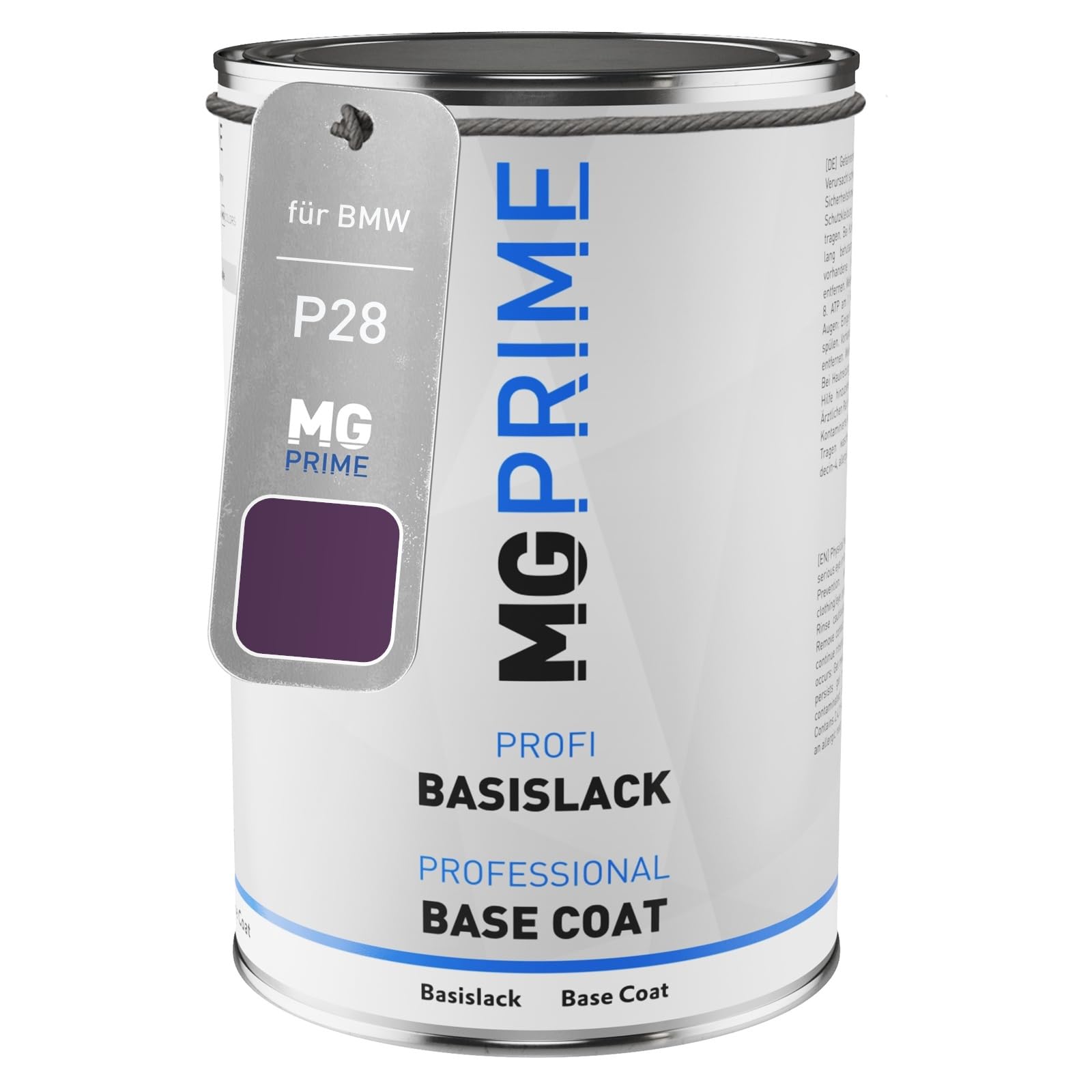 MG PRIME Vernice per auto Barattolo pronto all’uso per BMW P28 Twilight Purple Metallic Vernice di base 1,0 litri 1000ml