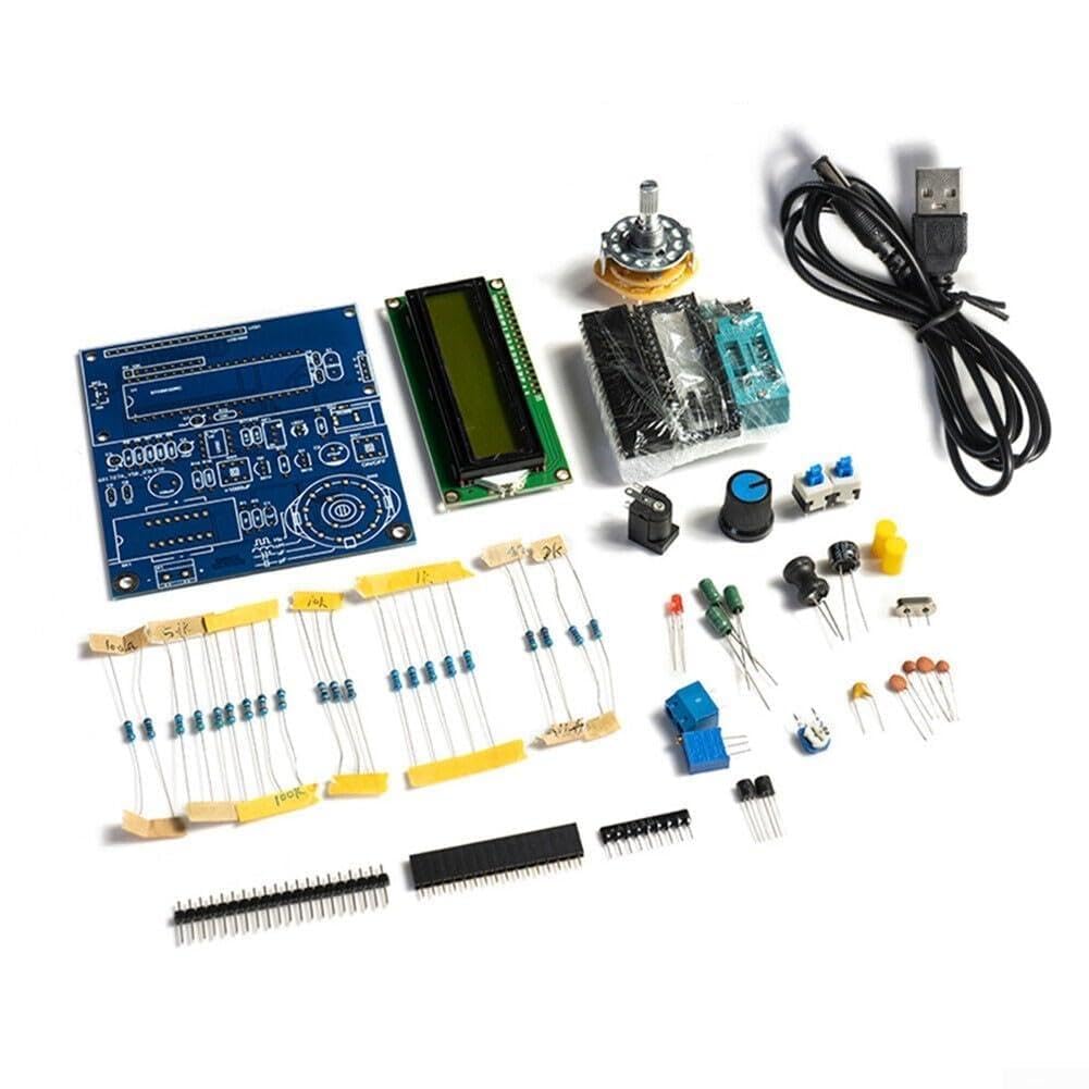 Oniissy Kit tester di frequenza digitale LCD LCD per induttanza, misuratore di frequenza, strumento elettronico di misurazione ad alta 51 MCU per polarizzato non polarizzato (kit senza guscio)