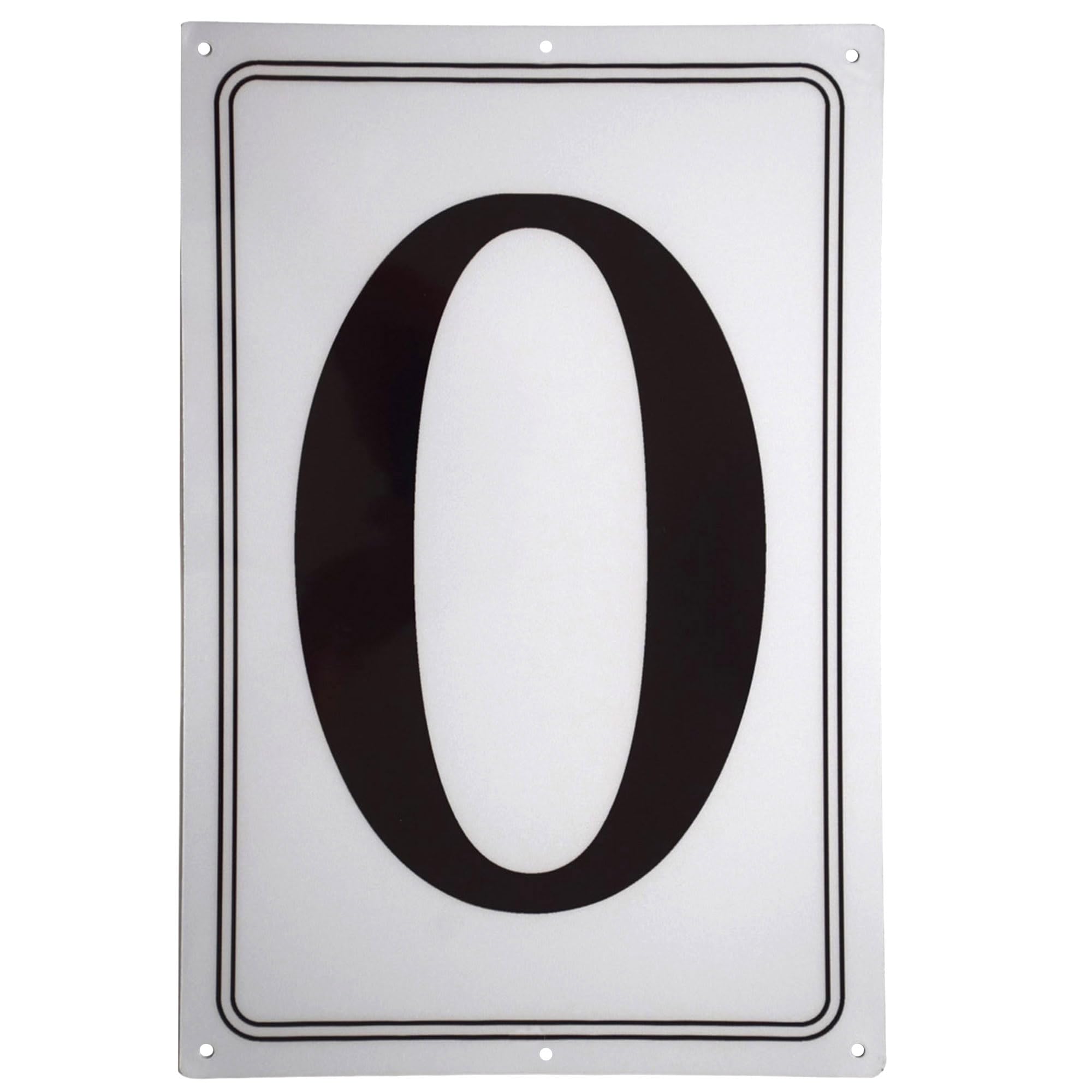 Premium Aluminum Letter Sign O-12" X 8" Parking Spot Letter Signs, Large Metal Sign Letter for Office,Floor, Dock, Court, Aisle, Field and Outdoor Use