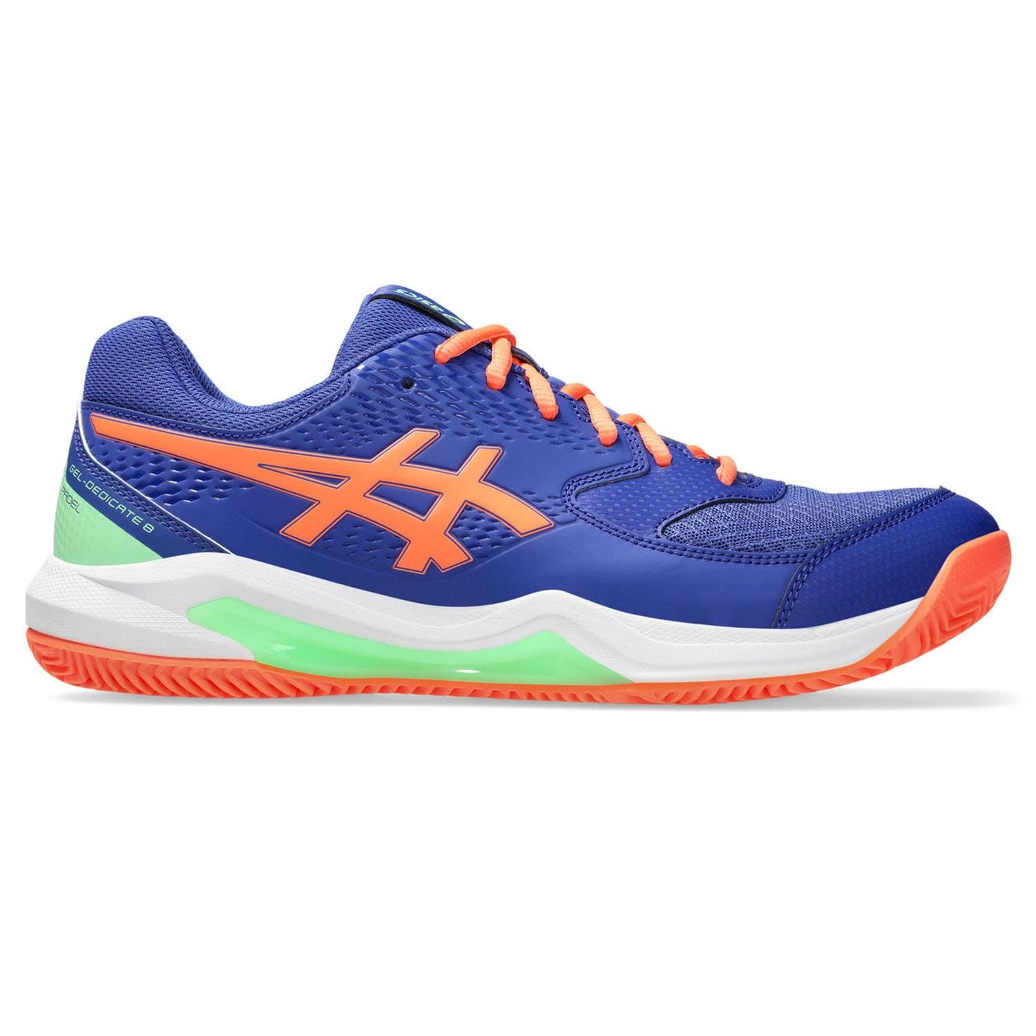 Asics 1041A414-406 Gel-Dedicate 8 Padel Uomo, Dark Cobalt/Vivid Coral Eu 40.5-image