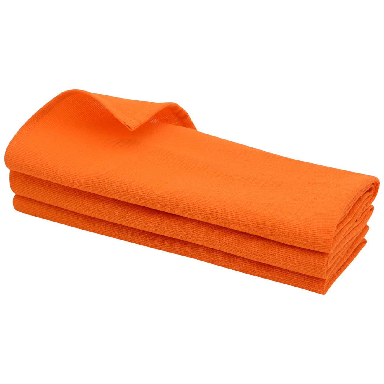 Daloual 3 strofinacci, strofinaccio, panno per la pulizia, panno in 100% cotone, colore: arancione