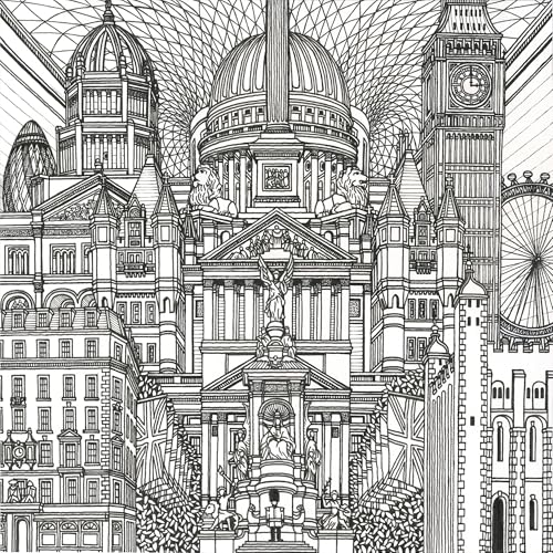 Image of Enchanting British Cities Colouring Book
