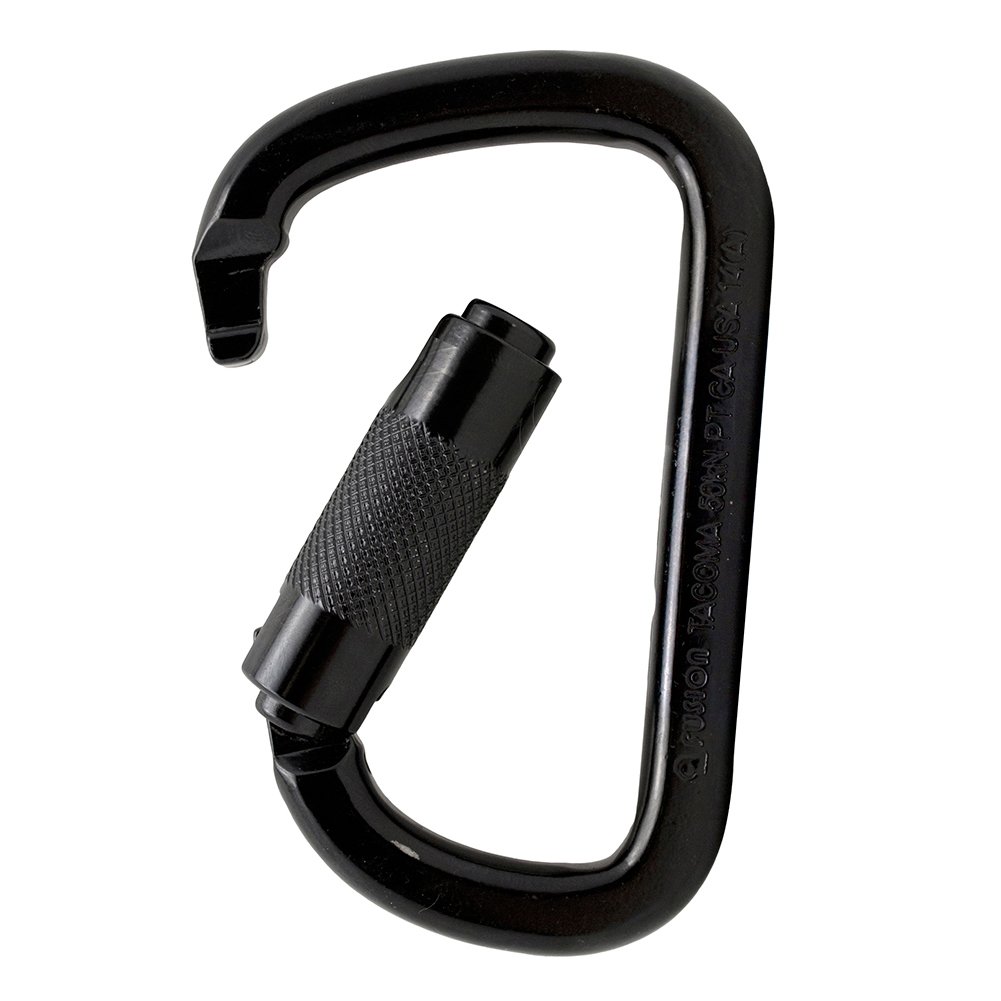 Fusion Tacoma Steel Triple Lock with Key Nose Modified D-Shaped - Mosquetón (10 Unidades) Unisex Adulto