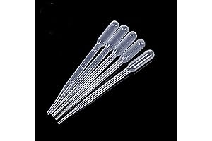 White 3ML Disposable Plastic Eye Dropper Set Transfer Graduated Pipettes