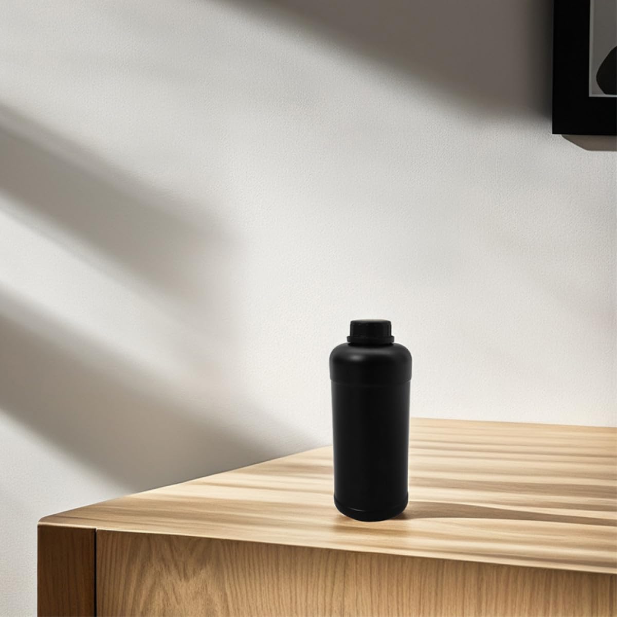 Homoyoyo Botellas de Almacenamiento Químico Opacas de Plástico, Set de 6 Botellas de 1000 Ml Tapas Protectoras para Uso en Laboratorio y Muestras Líquidas