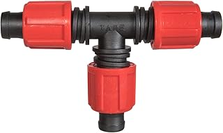 HOLZBRINK 5X T-Stück 5/8 x 5/8 x 5/8 Zoll Rohrverbinder für Rohrabzweigung des Verlegerohrs und des Tropfschlauchs, HBZ-02