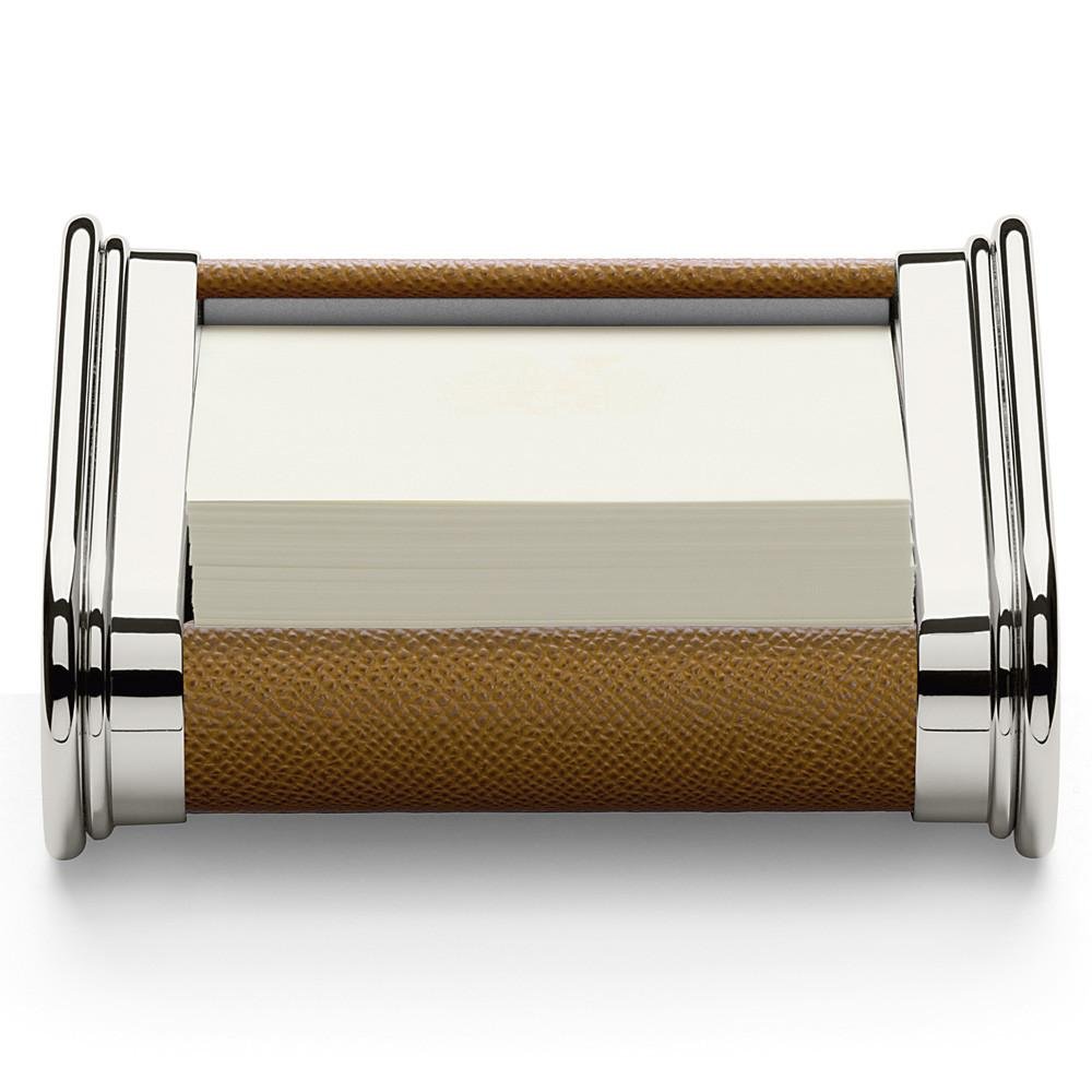 Graf von Faber-Castell - Schreibtischaccessoires Set Cognac | Mit Brieföffner, Zettelbox, Ablageschale, Stifteköcher, Bleistiften und Schreibtischunterlage