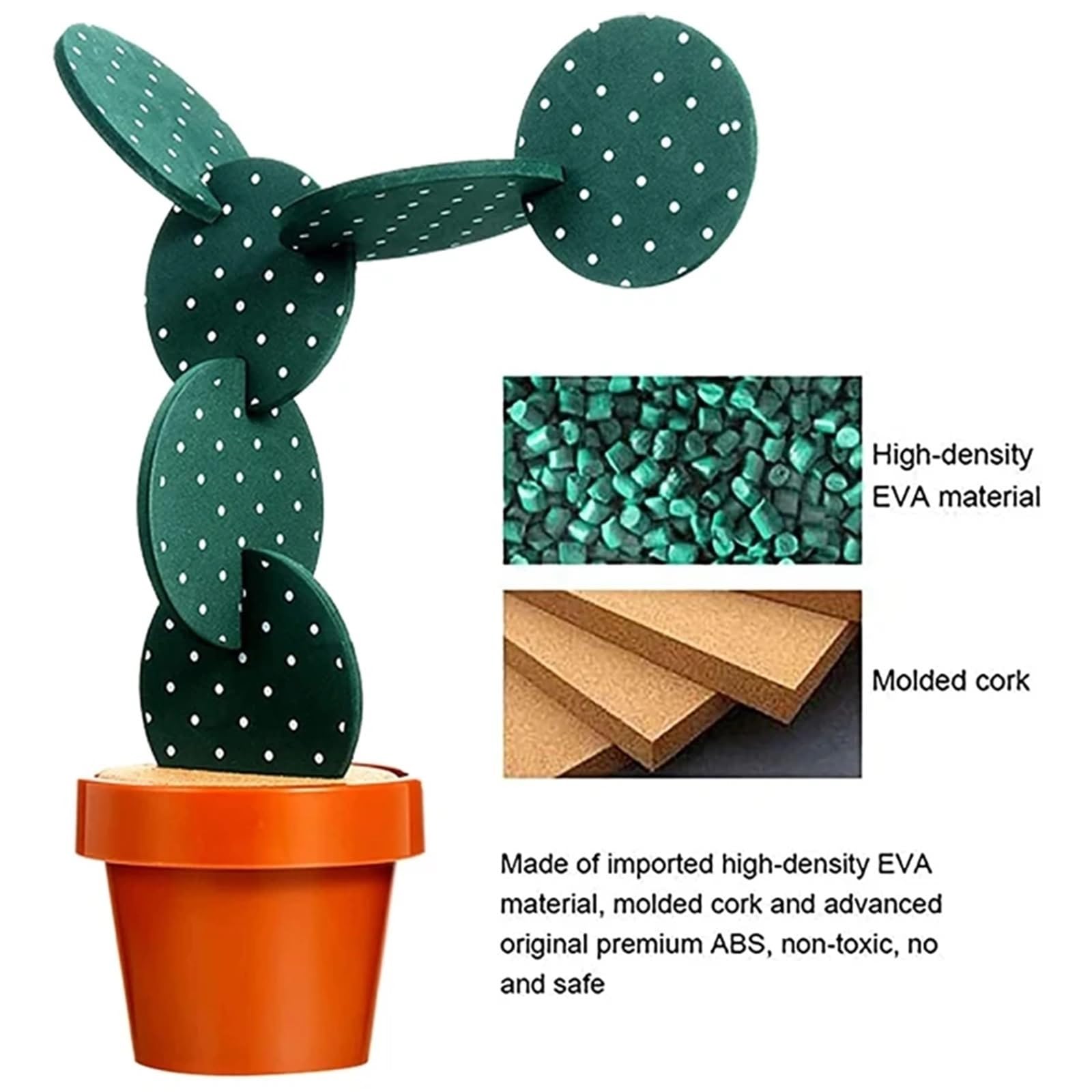 Cactus Casa Isolamento Termico EVA Antiscivolo Fai da Te Tazza for Bevande Calde Tovaglietta for Decorazione Tavolo Stoviglie Pad per Padelle