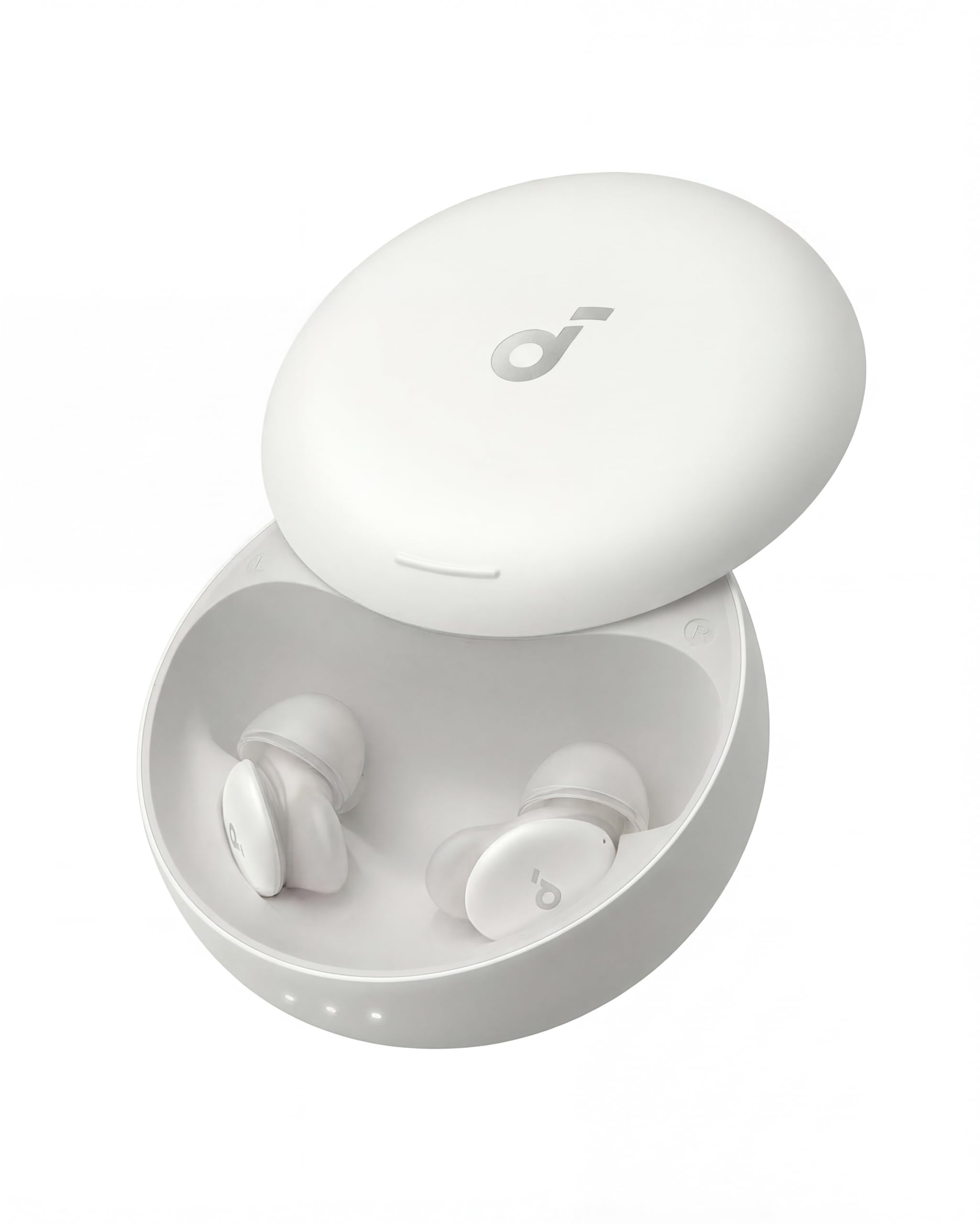 soundcore Sleep A30 by Anker, Ultra‑Comfortable Earbuds for Side Sleepers, Dedicated App, Sleep Monitoring, Soothing Sound Masking Technology for All‑Night Rest (White)