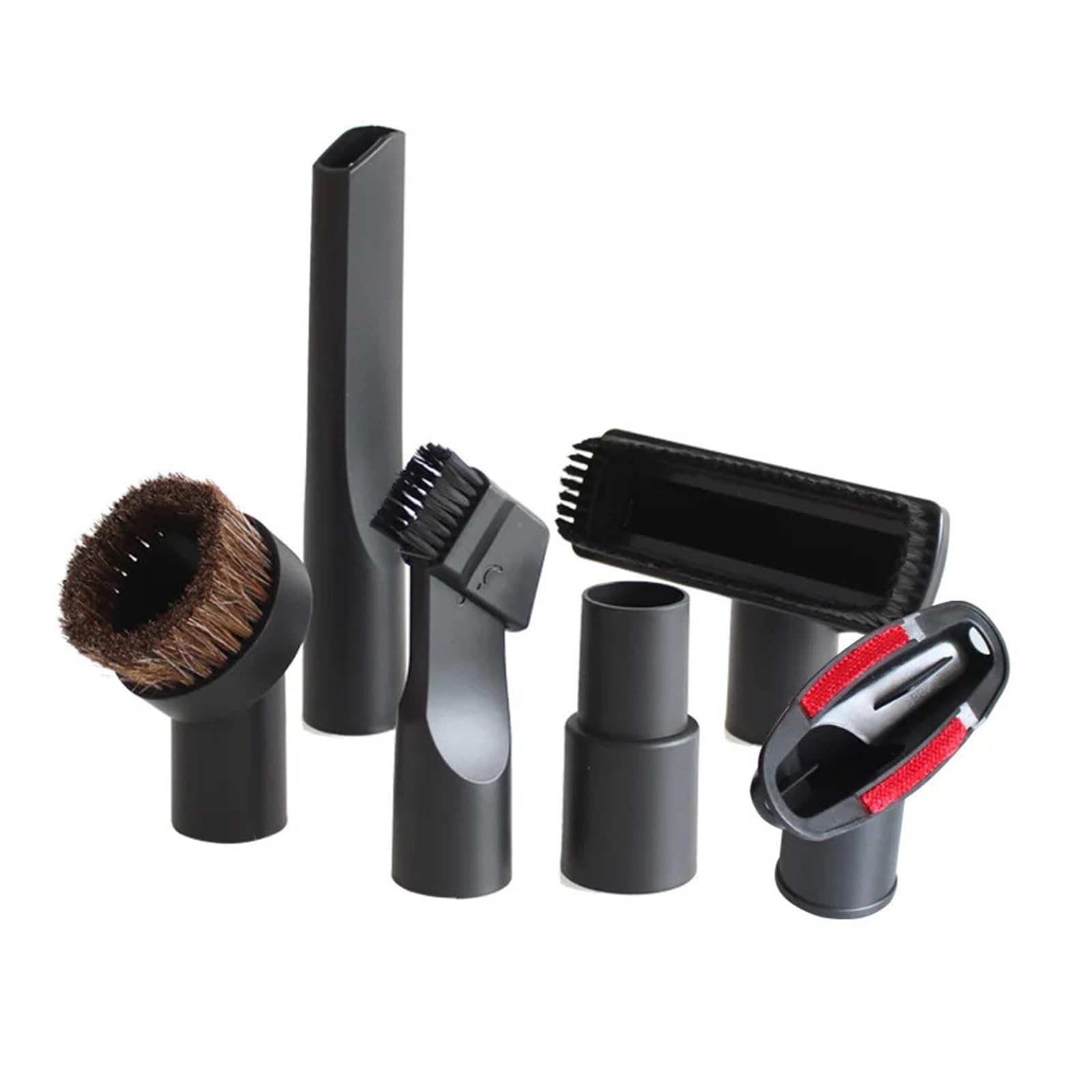 WZPTLKIBAD Universal Vacuum Cleaner Brush Nozzle, 32mm & 35mm Adaptable, Long Flexible Flat Slim Suction Head For Beds And Tight Spaces