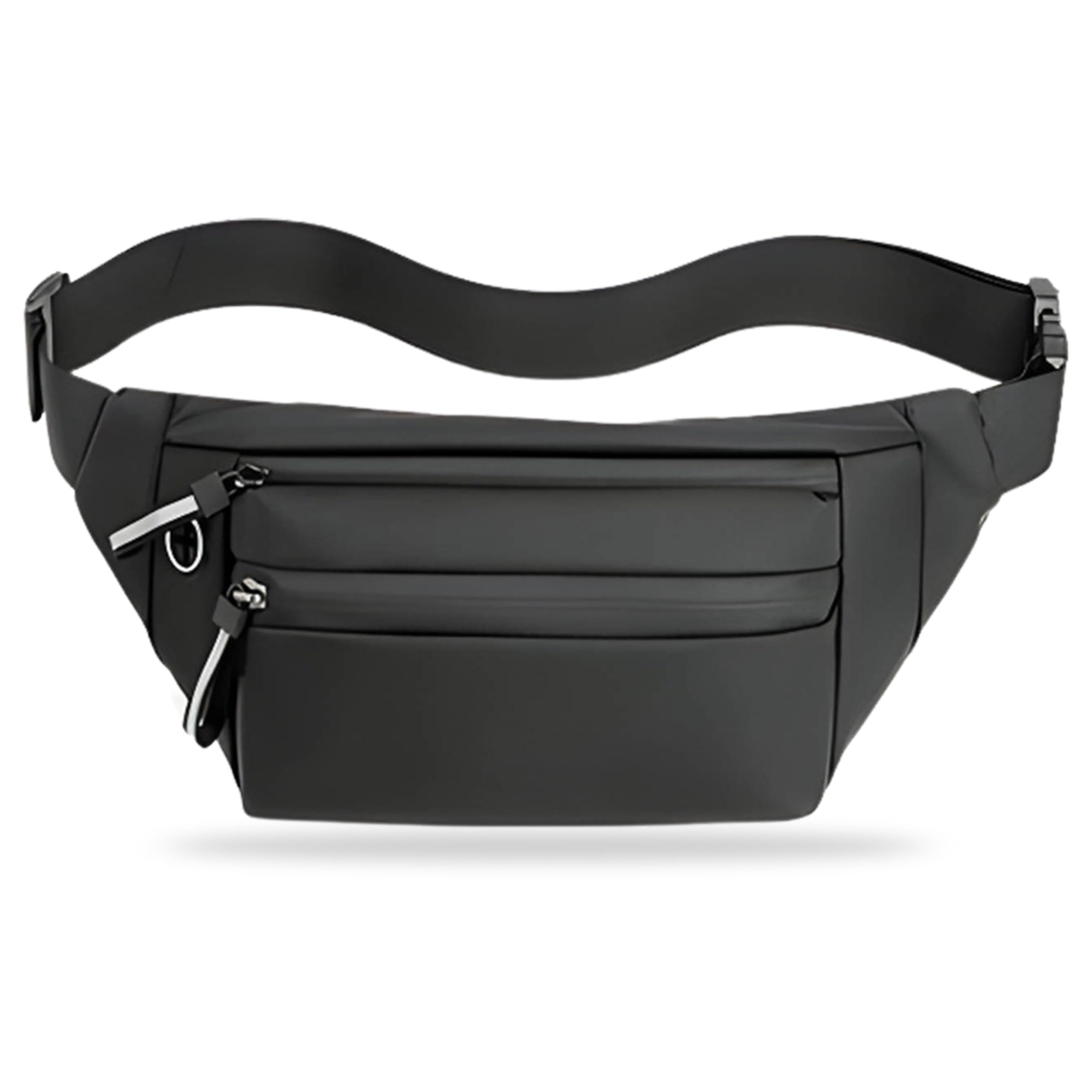 kraptick Premium Unisex Waist Bag for Men and Women - Stylish Fanny Pack, Hip Bag, Running Waist Pack (Black)-picture-8