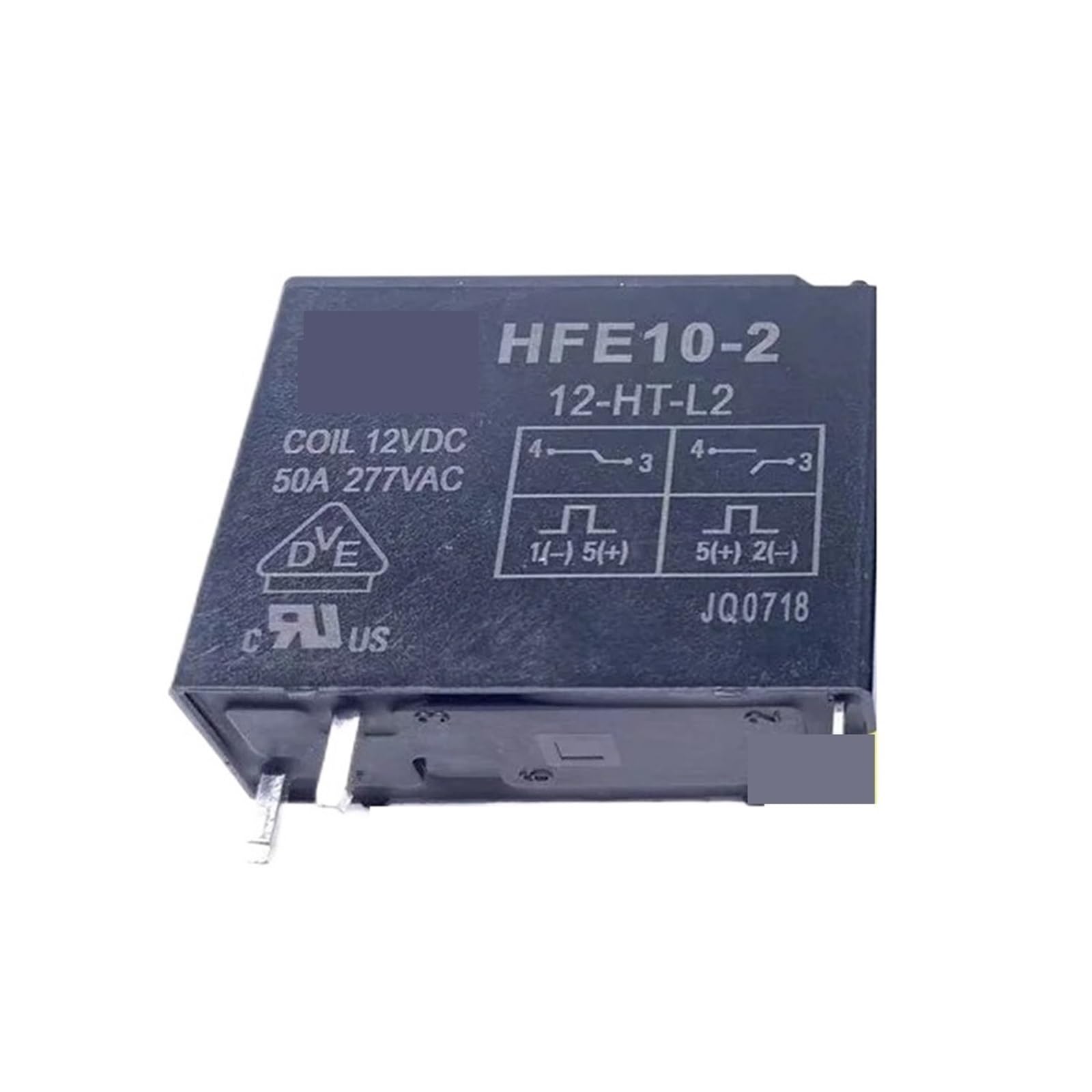 Relé HFE10-2-12-HT-L2 12V 50A para cargas de lámparas hasta 5000W