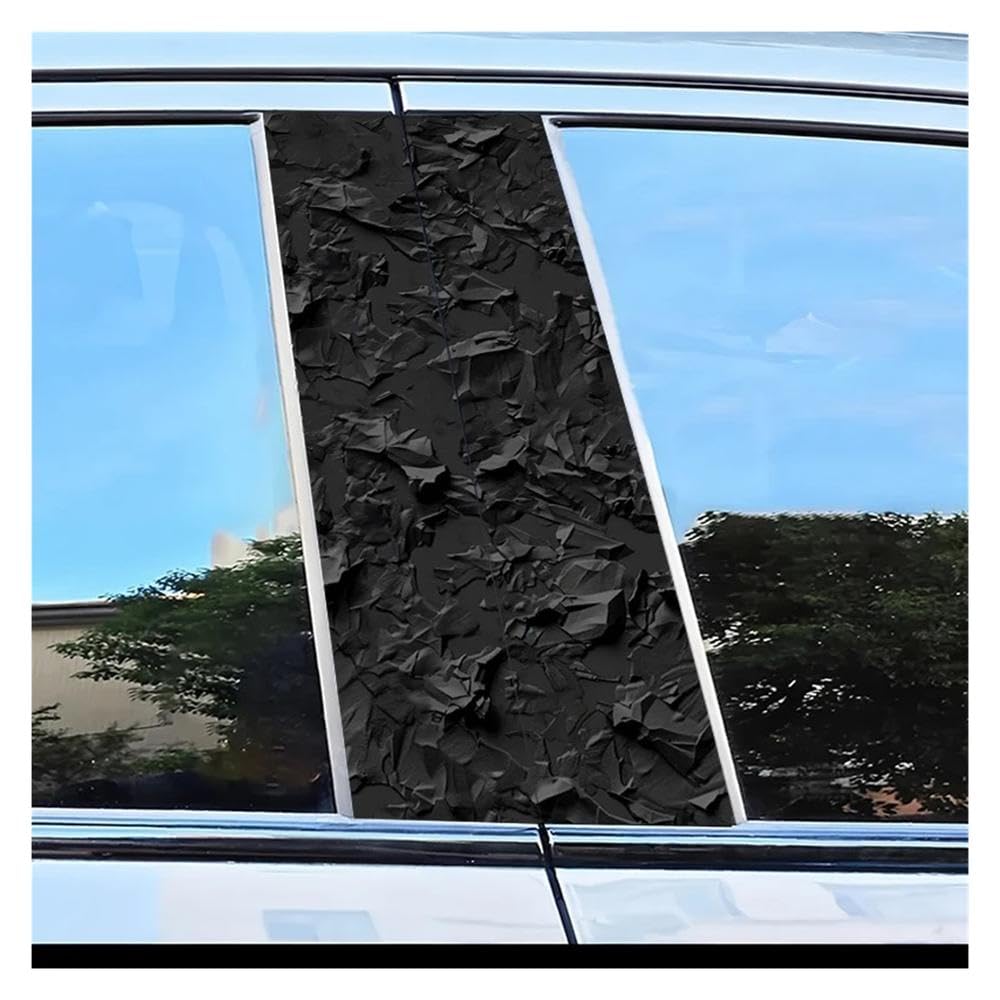 Body Parts 2pcs Car Center Pillar Protection Stickers Crack Pattern Scratch Resistant Film