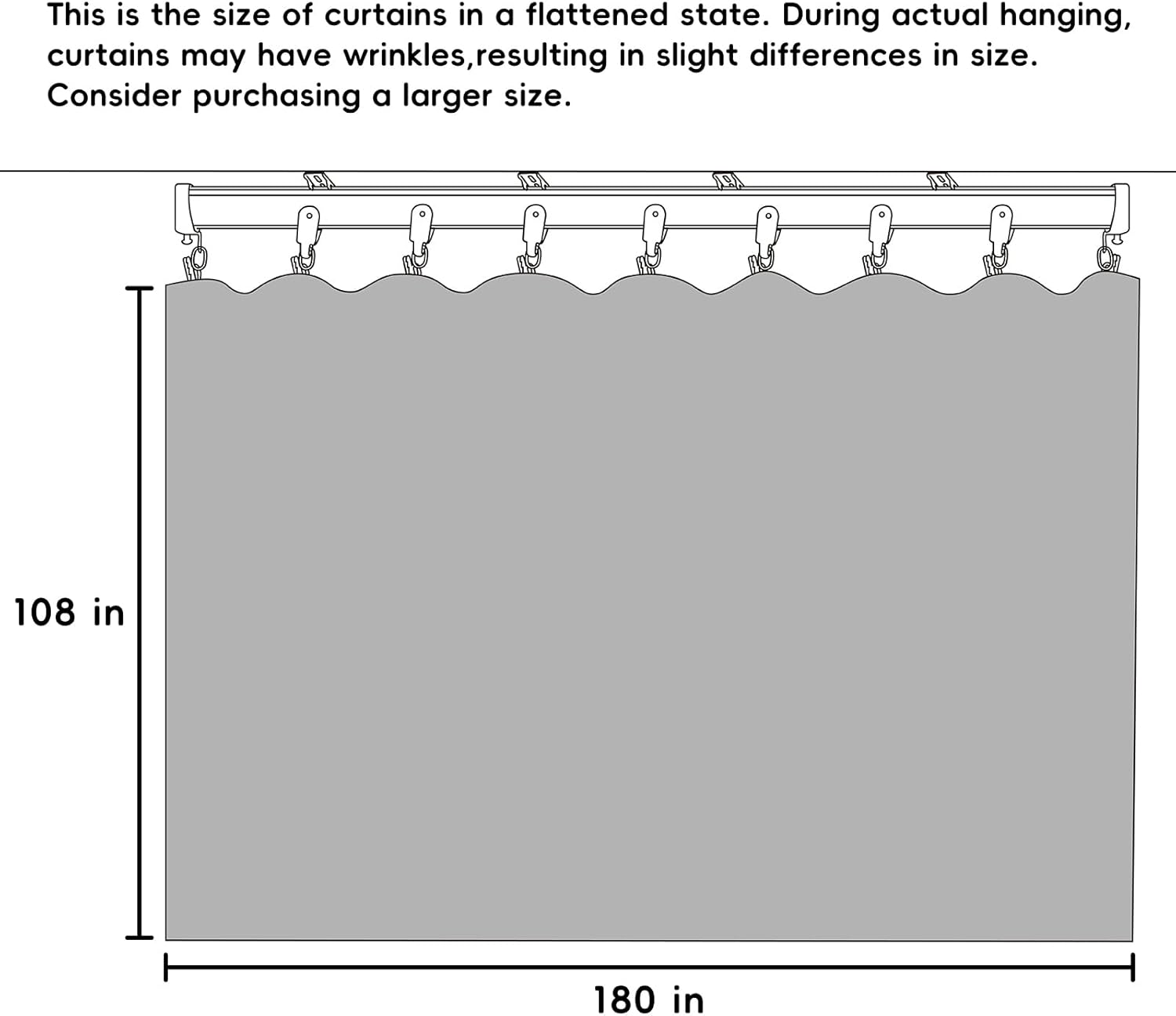 Room Divider Curtains Flexible Ceiling Tracks set Curtain track Ceiling Mount Blackout Curtain for Living Room Bedroom Ceiling Curtain Rod Privacy Dividers Panel W180xH108 Light Grey DrapeBlack rail Room Divider Curtains Flexible Ceiling Tracks set Curtain track Ceiling Mount Blackout Curtain for Living Room Bedroom Ceiling Curtain Rod Privacy Dividers Panel W180xH108 Light Grey DrapeBlack rail